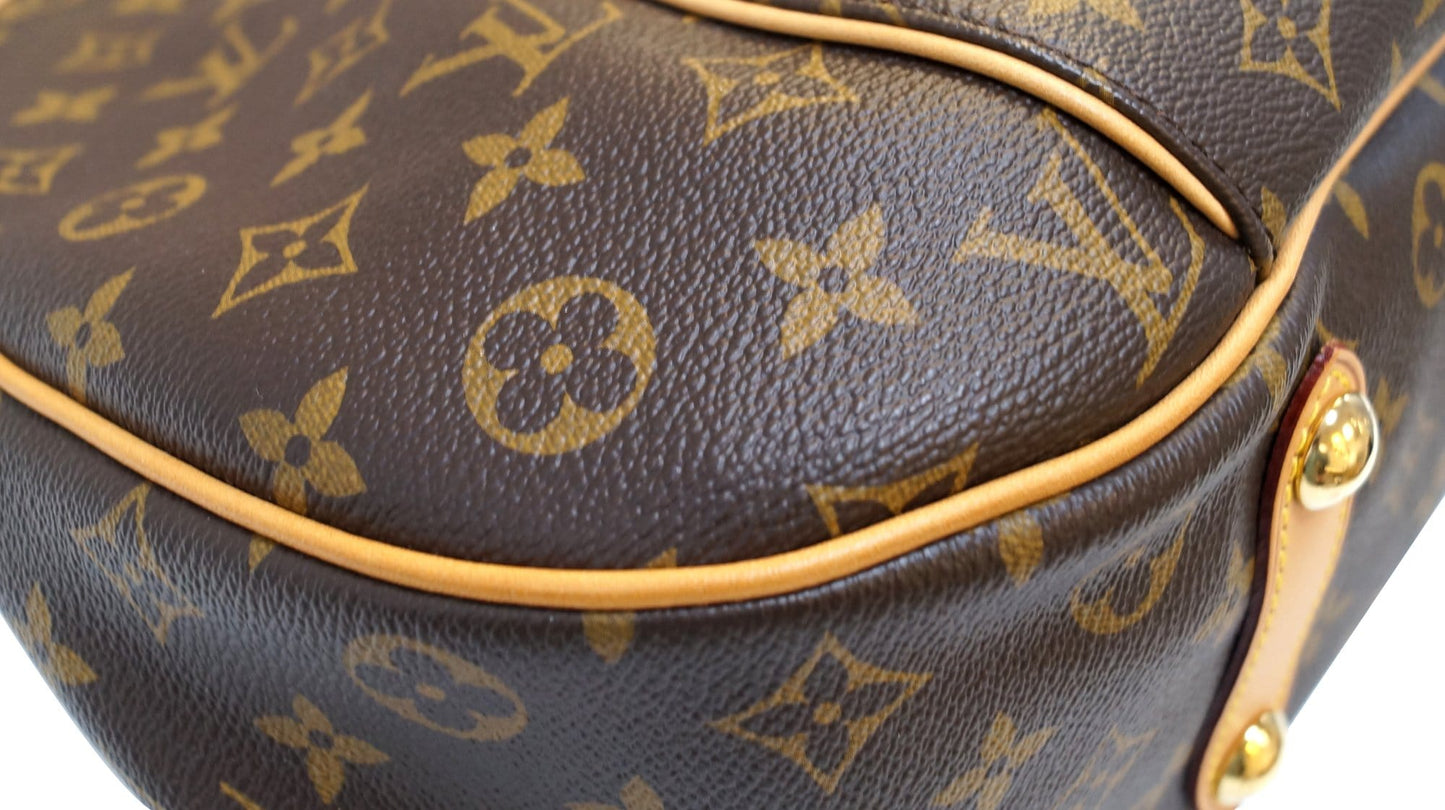 LOUIS VUITTON Monogram Galliera PM Brown Shoulder Bag