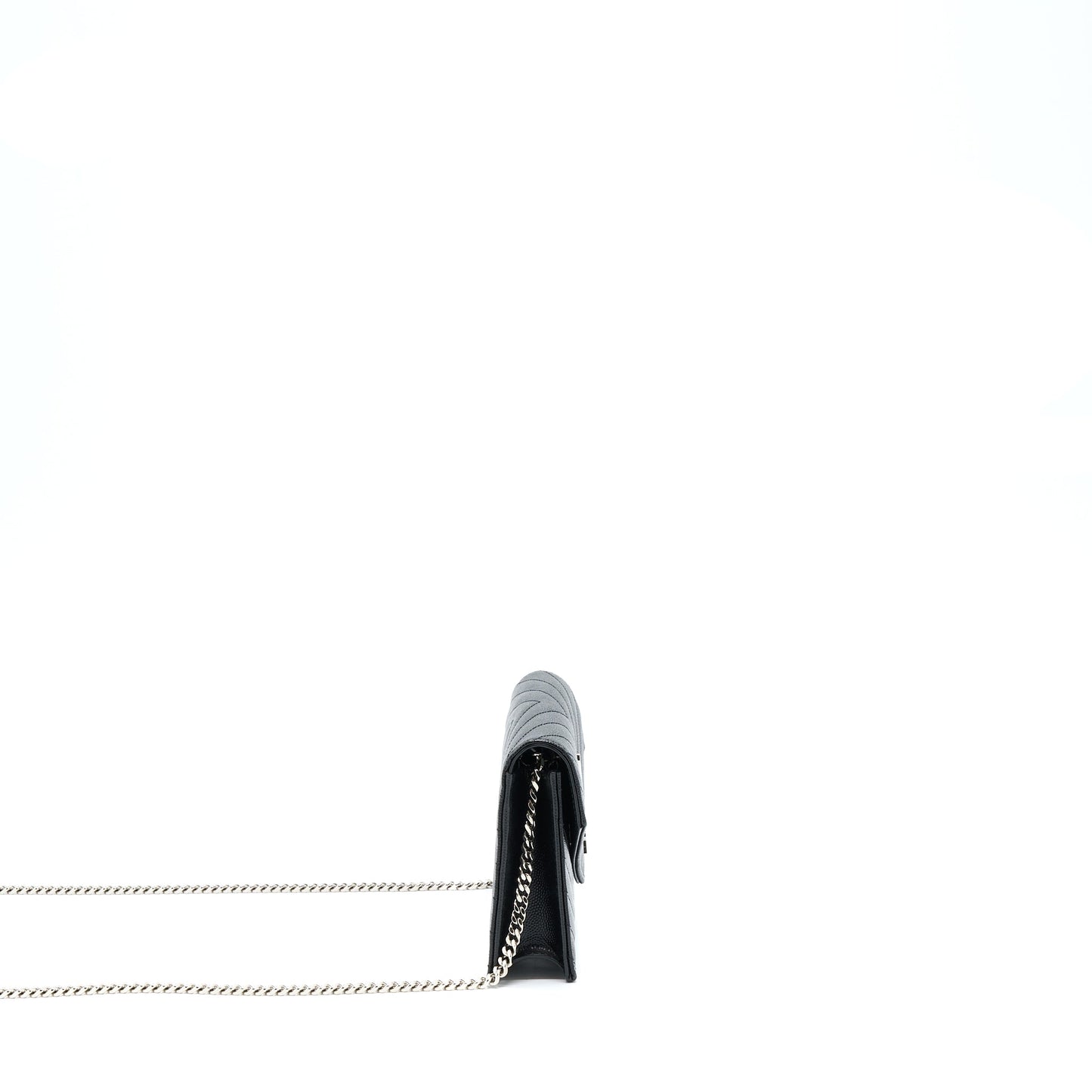 Saint Laurent/ Envelop Chain Wallet Caviar Black