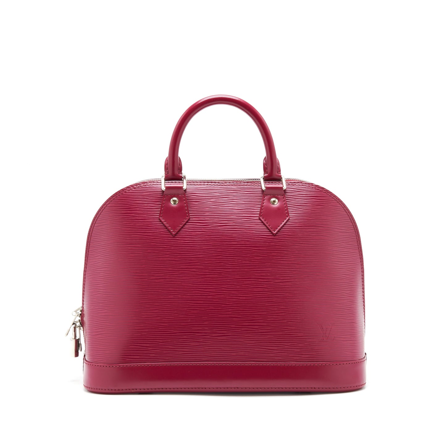 Louis Vuitton Alma Epi Dark Red With initial J.Y On Key Tag