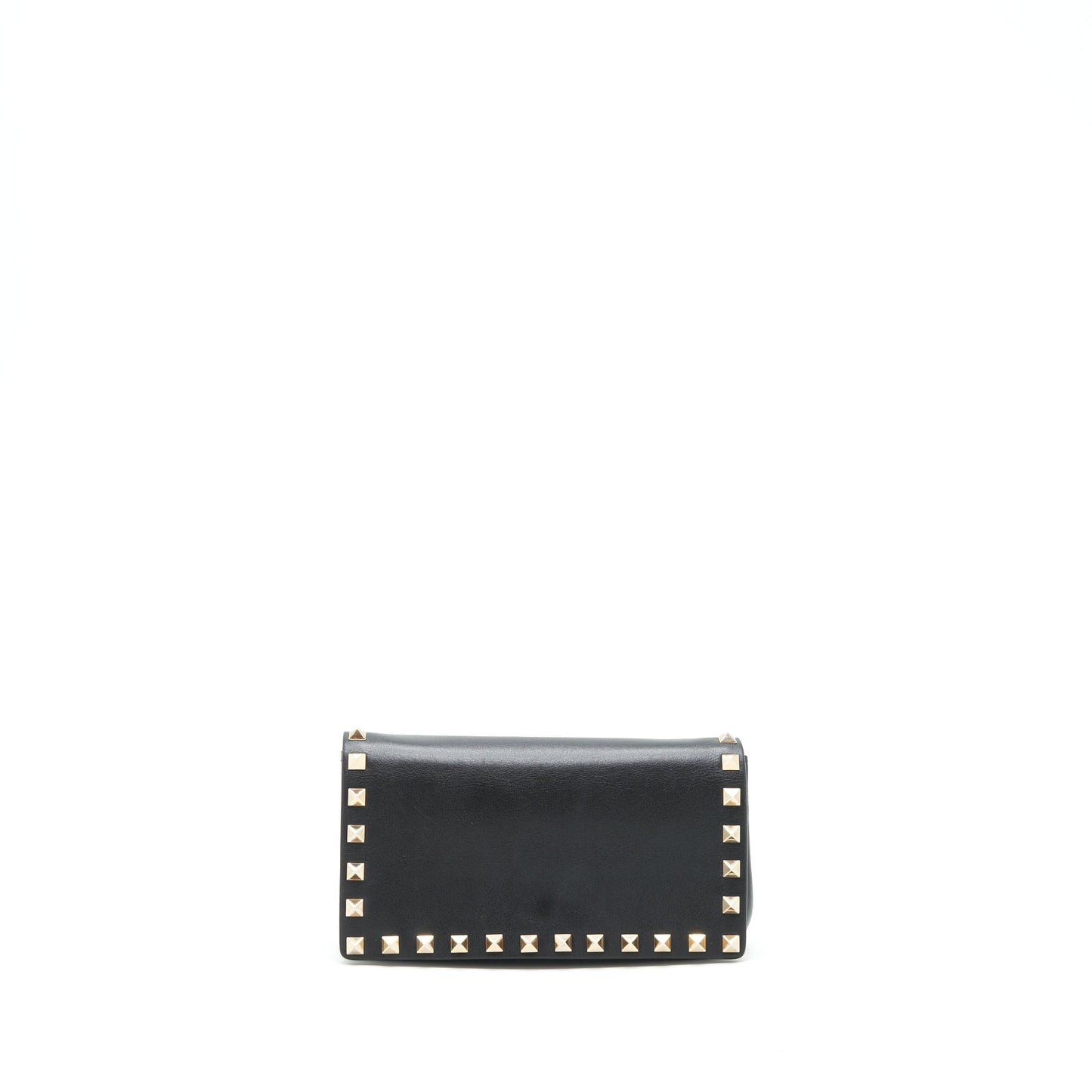 Valentino Rockstud Mini Flap Crossbody Purse Black