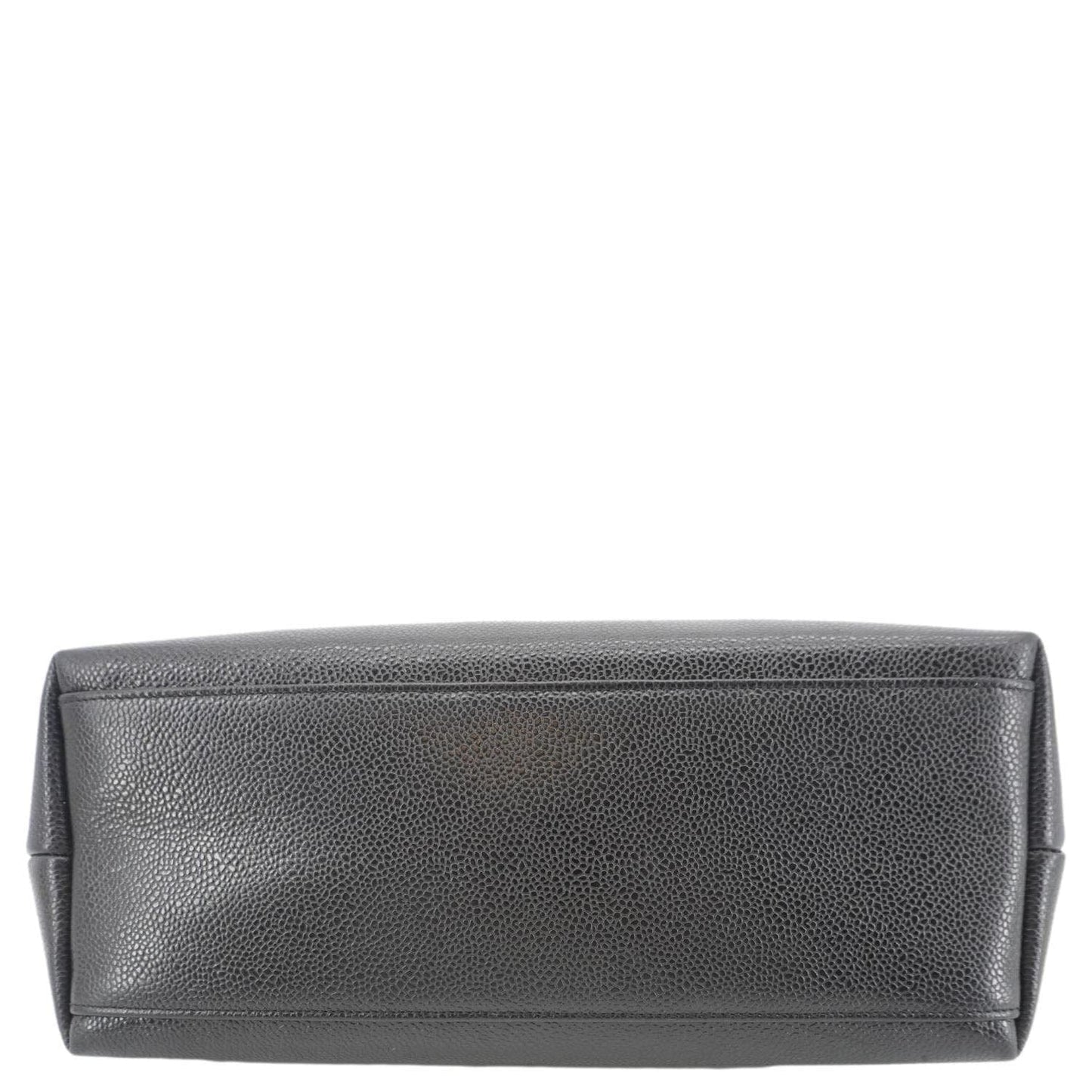 CHANEL Vintage Timeless CC Caviar Leather Chain Shoulder Strap Black