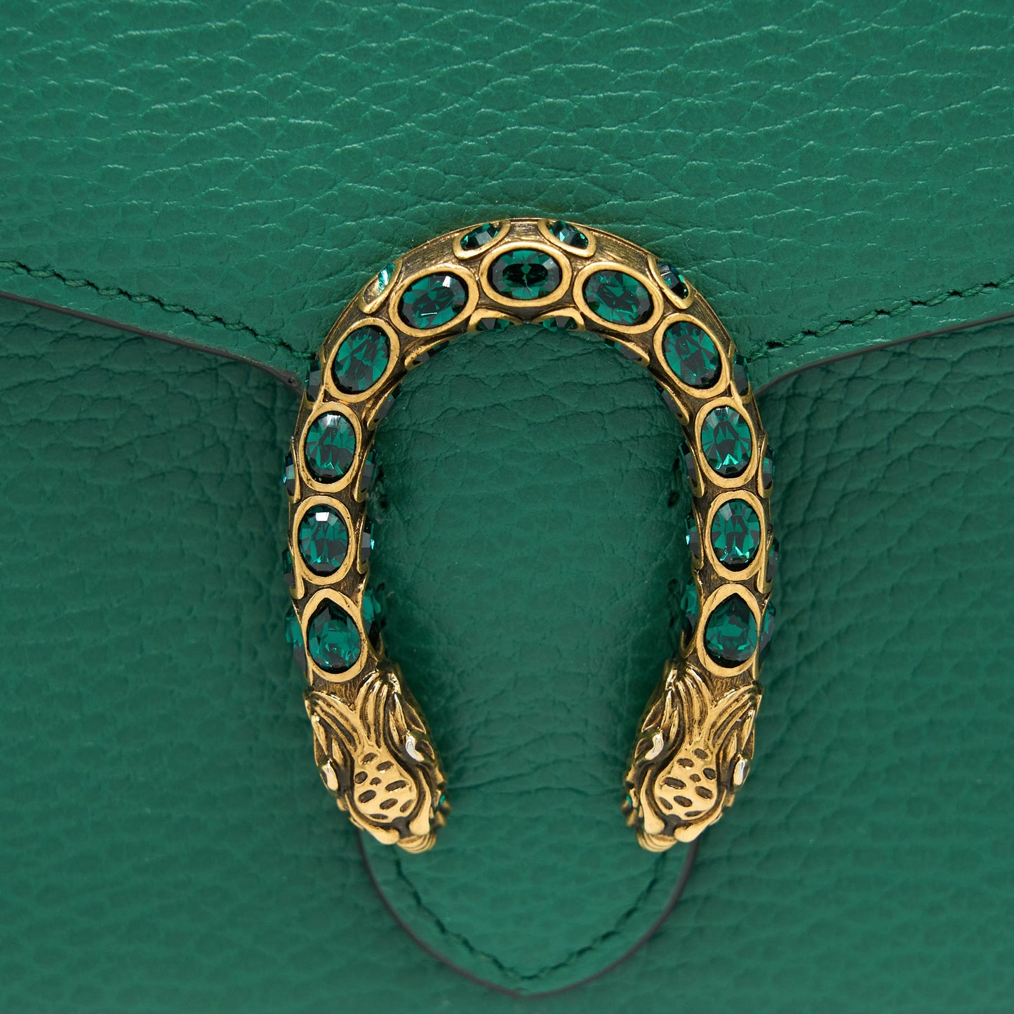 Gucci Dionysus Mini Chain Purse Calfskin Green Multicolour Hardware
