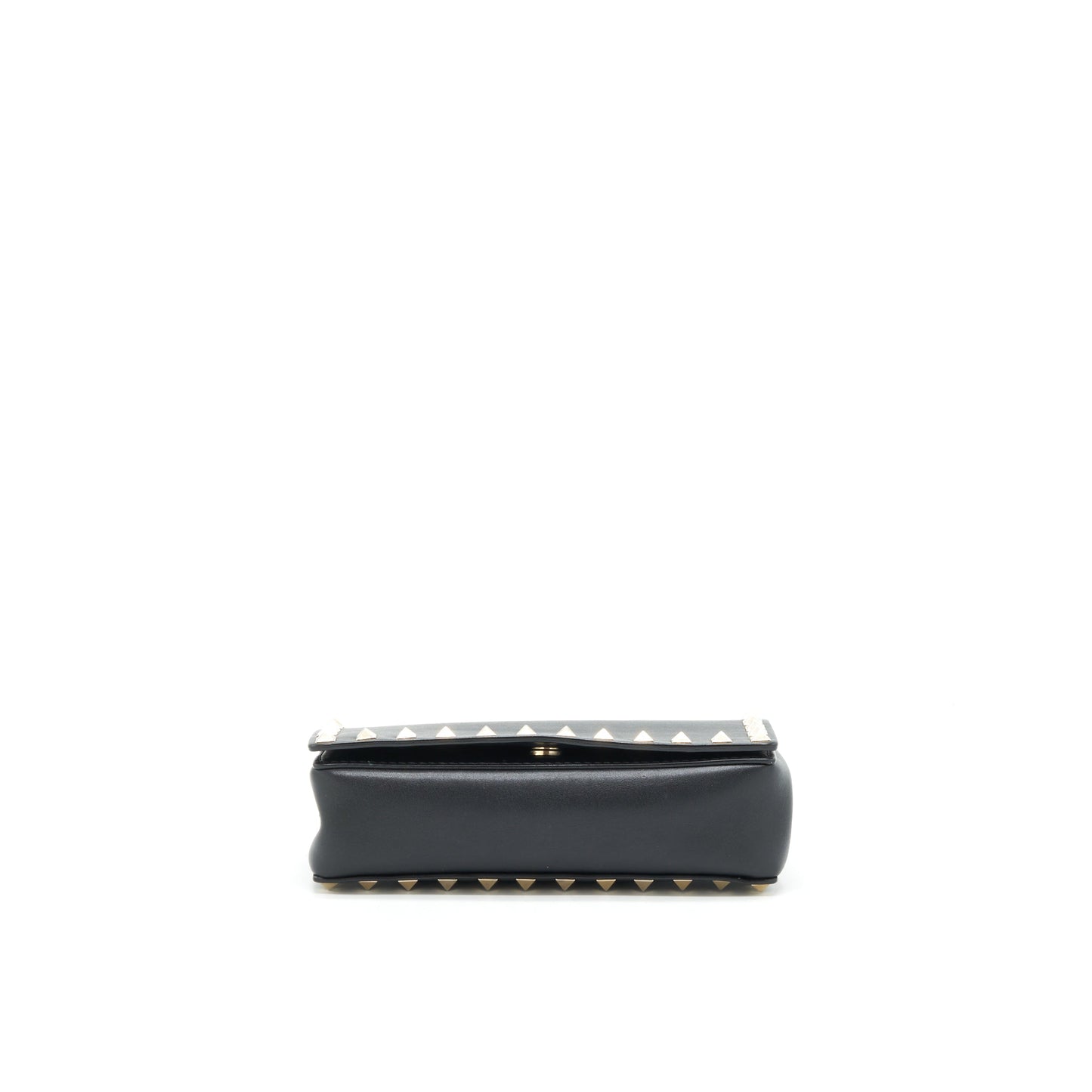 Valentino Rockstud Mini Flap Crossbody Purse Black