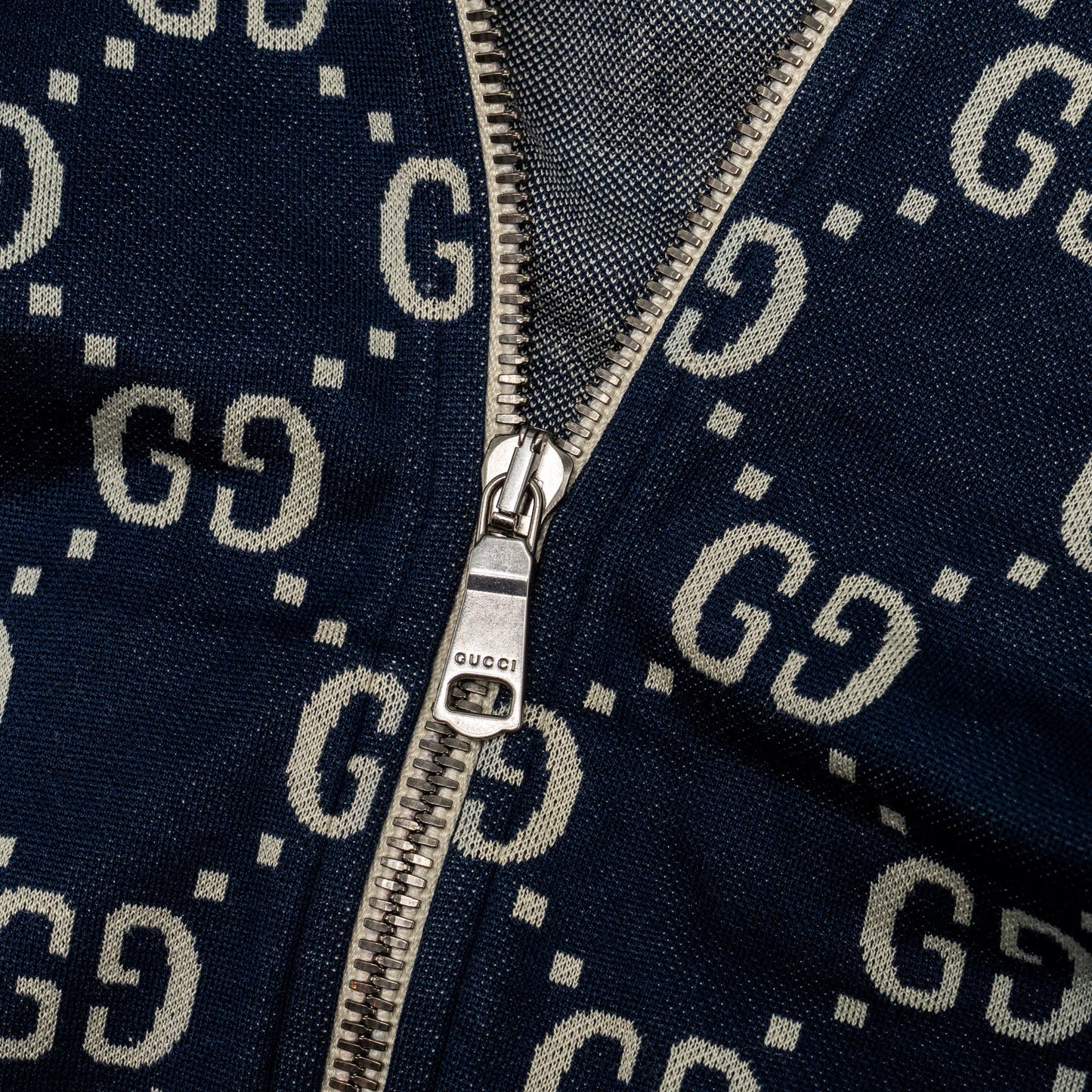 Gucci Size L Jacquard Striped Jacket Cotton Multicolour