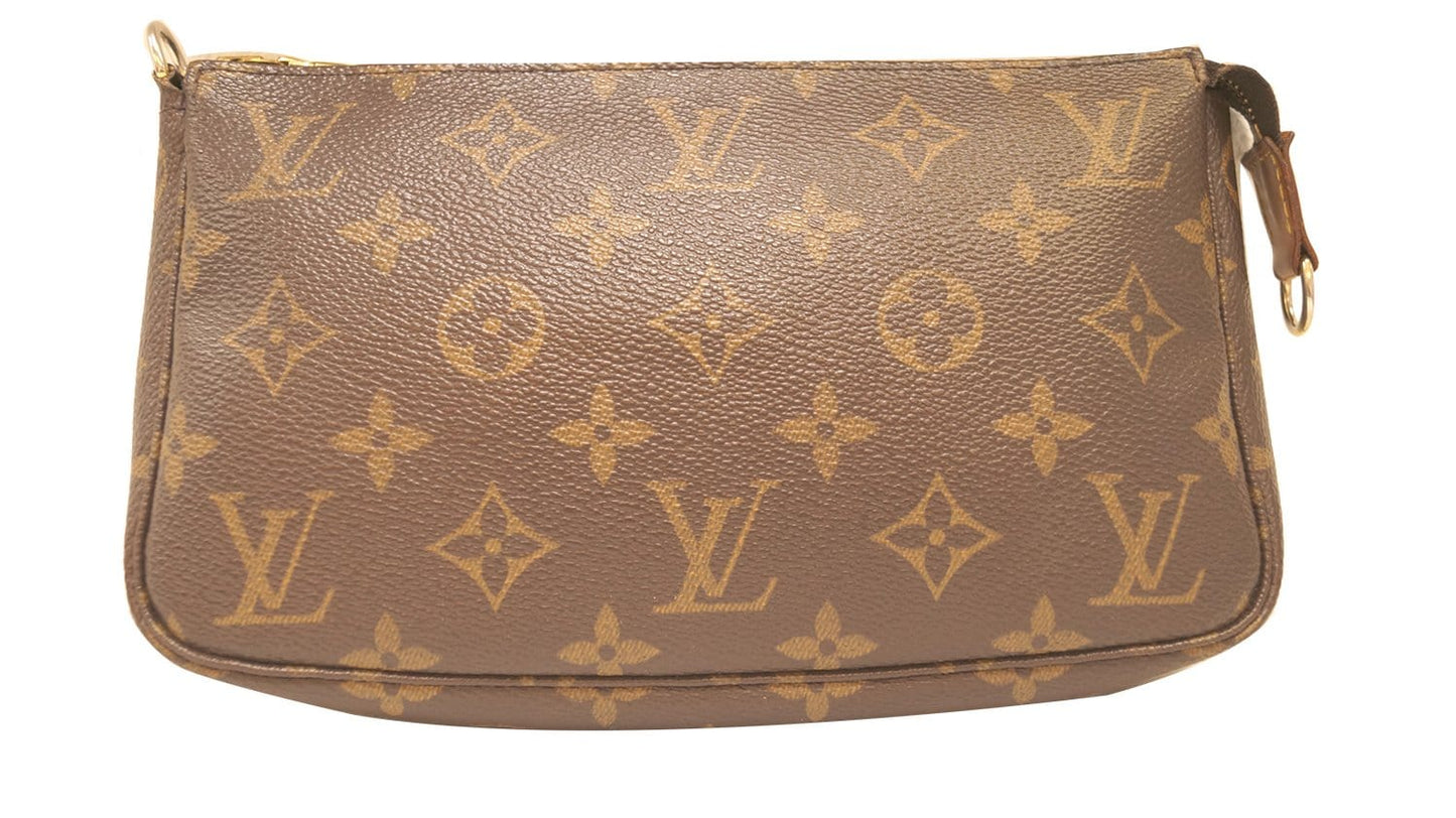LOUIS VUITTON Monogram Canvas Pochette Accessoires Long Shoulder Pouch
