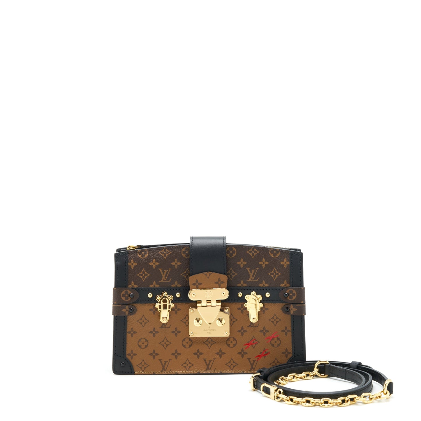 Louis Vuitton Trunk Clutch Purse Monogram