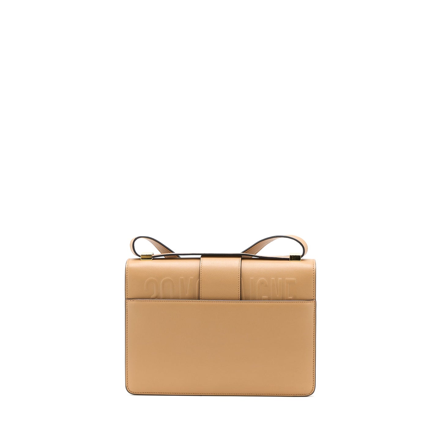 Dior 30 Montaigne Medium Purse Calfskin Dark Beige