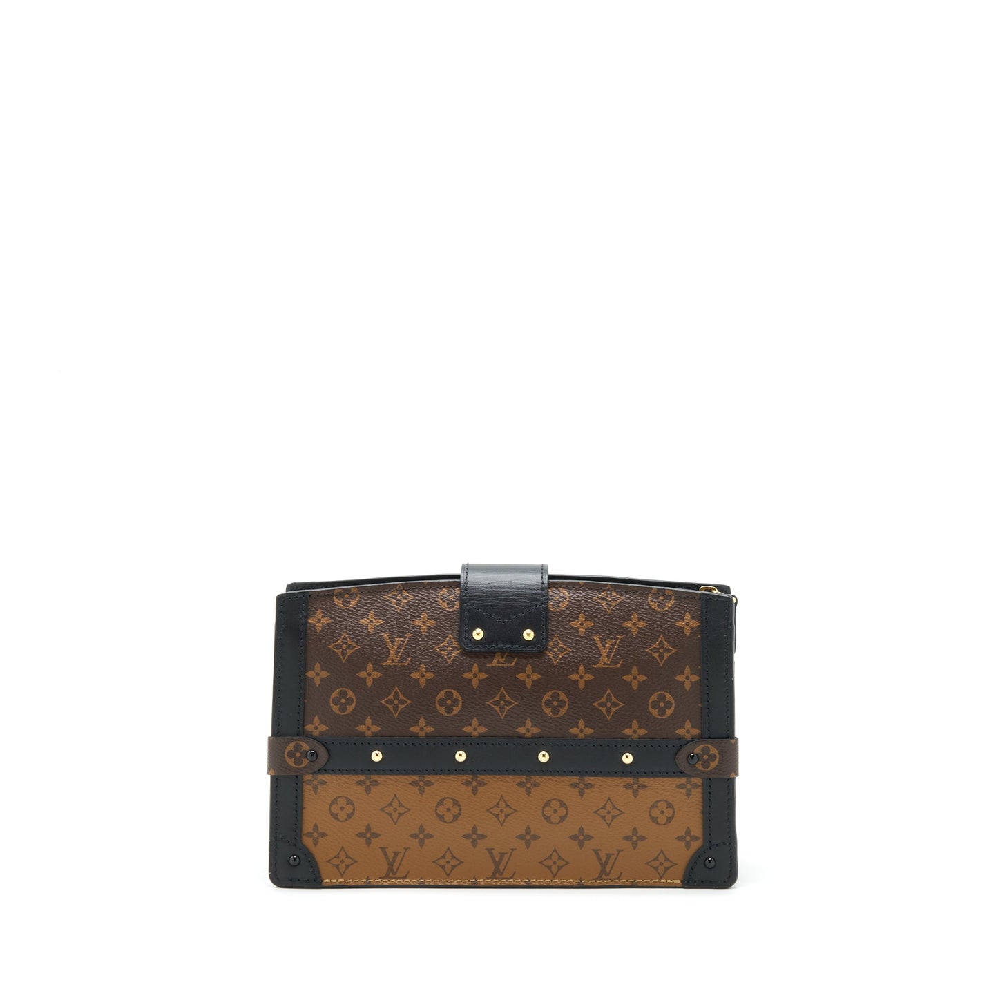 Louis Vuitton Trunk Clutch Purse Monogram Reverse Canvas year 2019