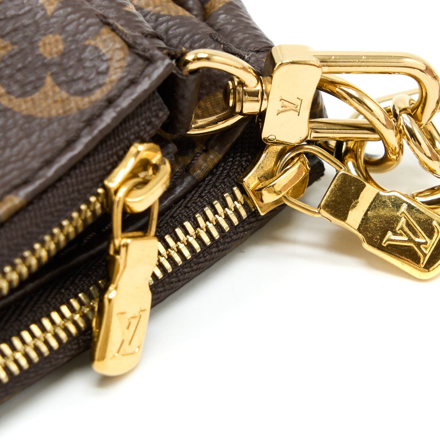 Louis Vuitton Multi Pochette Accessories Monogram Canvas Rose Clair