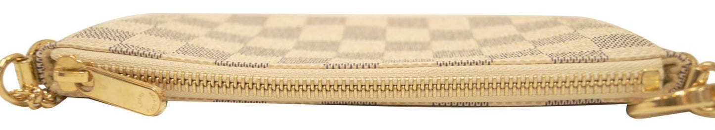 LOUIS VUITTON Damier Azur Pochette Milla MM Pouch