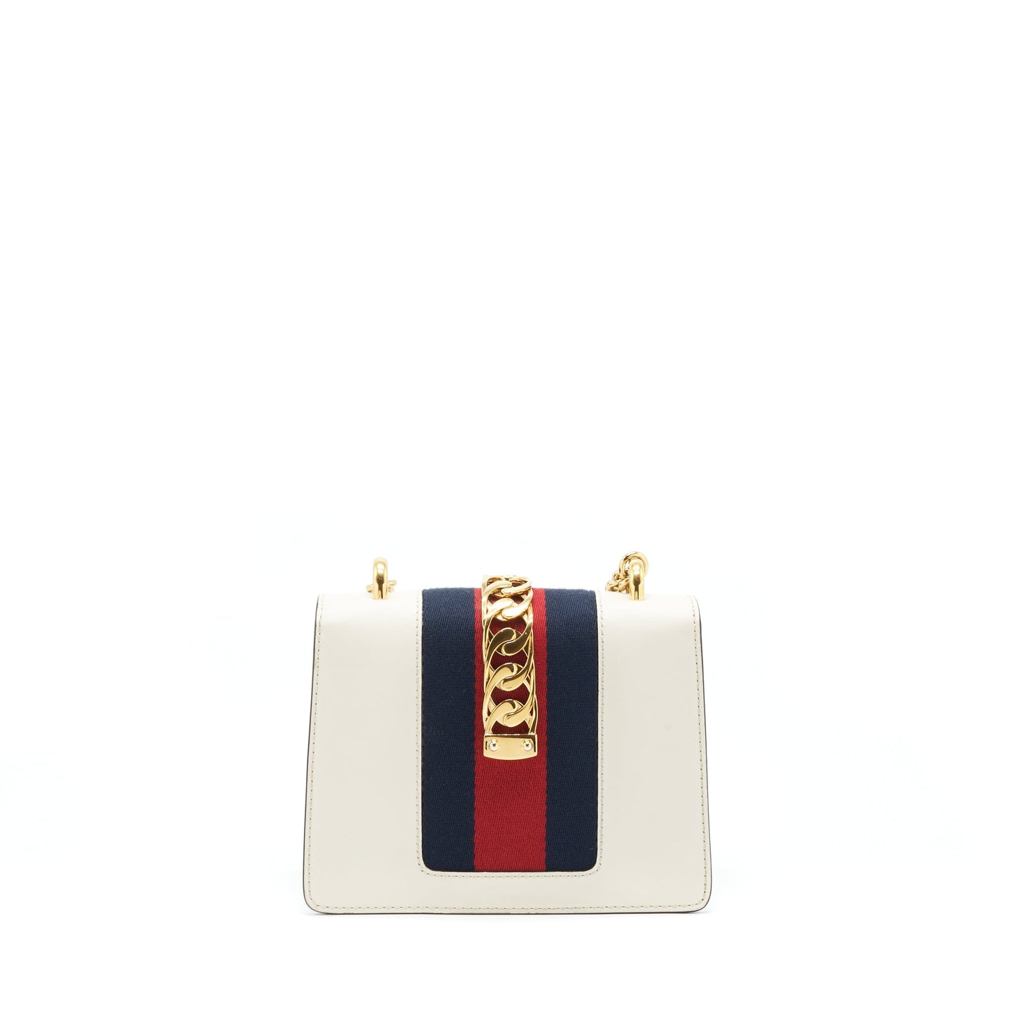 Gucci Mini Sylvie Chain Purse White