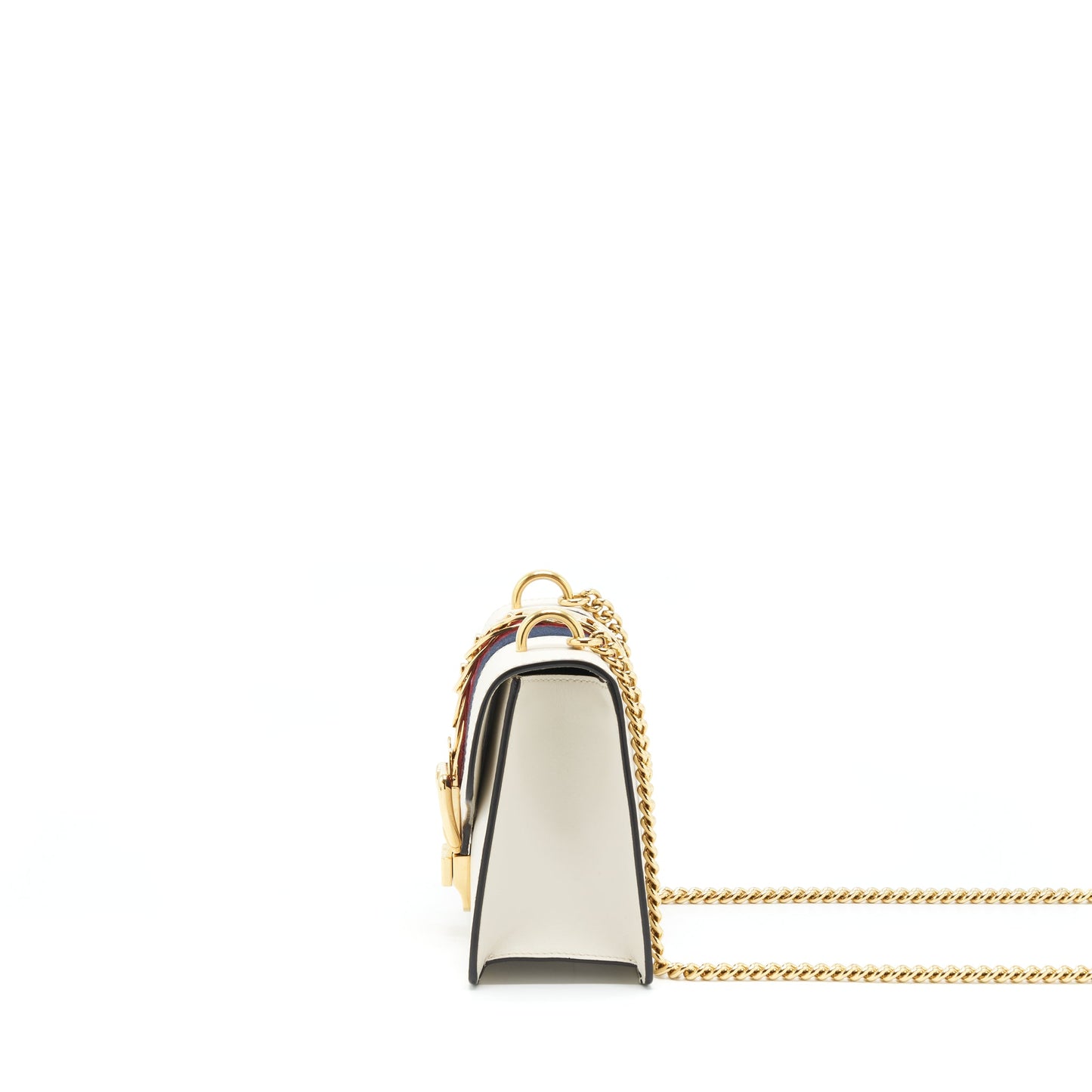 Gucci Mini Sylvie Chain Purse White