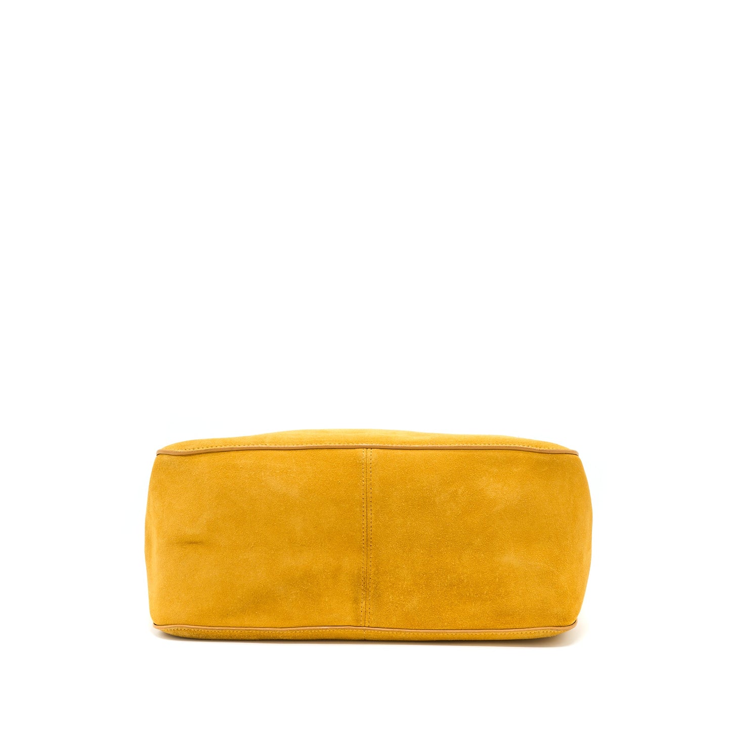 Celine Flap Mini Purse Suede Mustard Yellow
