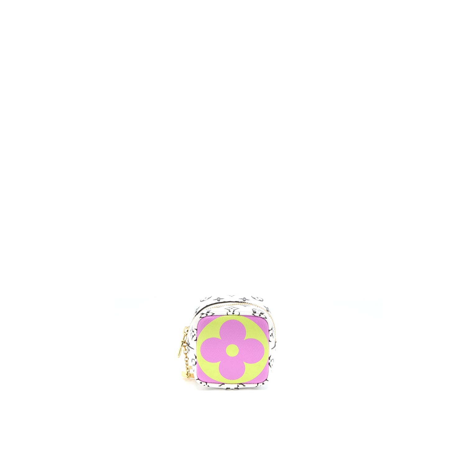 Louis Vuitton Key Chain Cube Coin Purse Multicolour Monogram Canvas