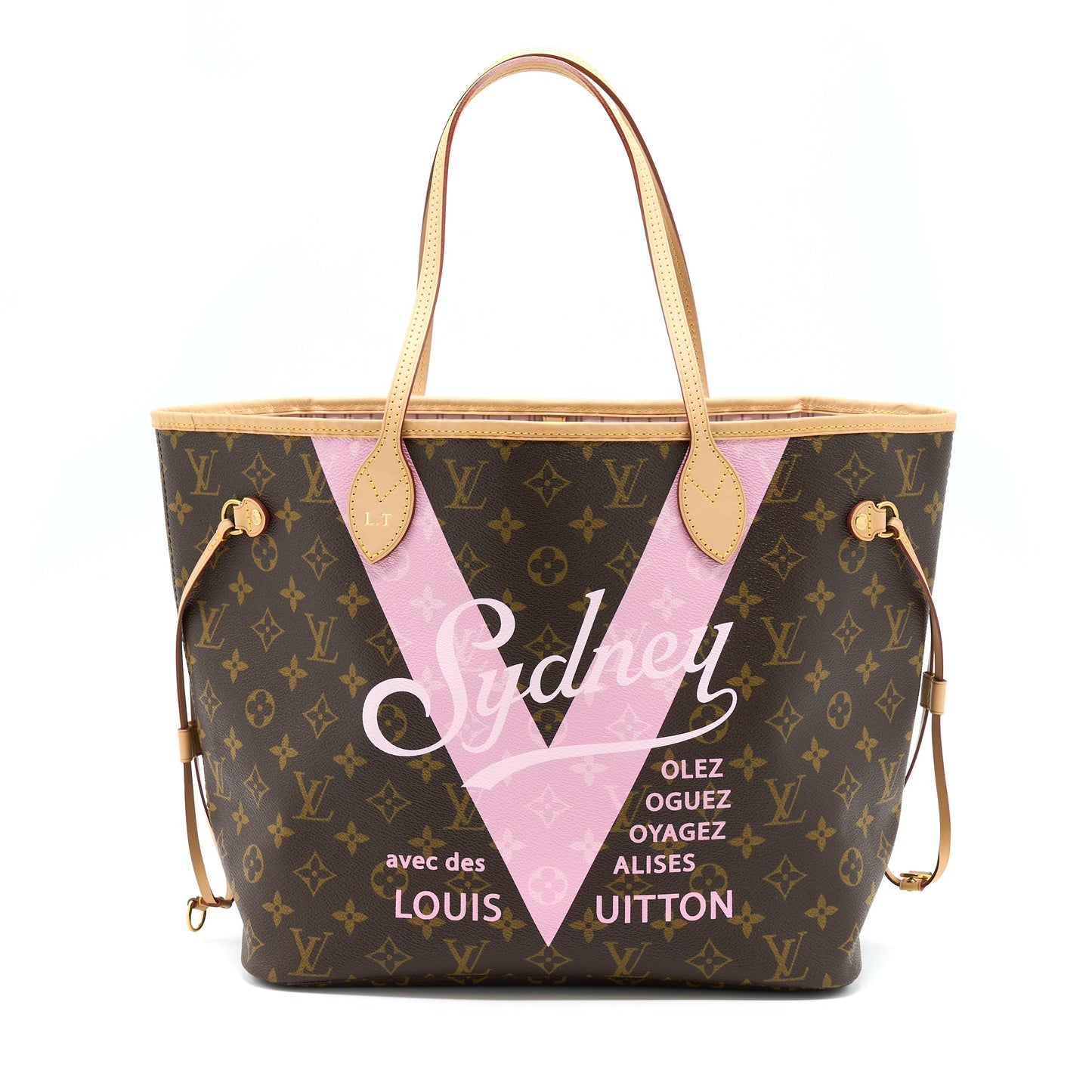 Louis Vuitton Neverfull Sydney Limited Edition Monogram Canvas/Pink