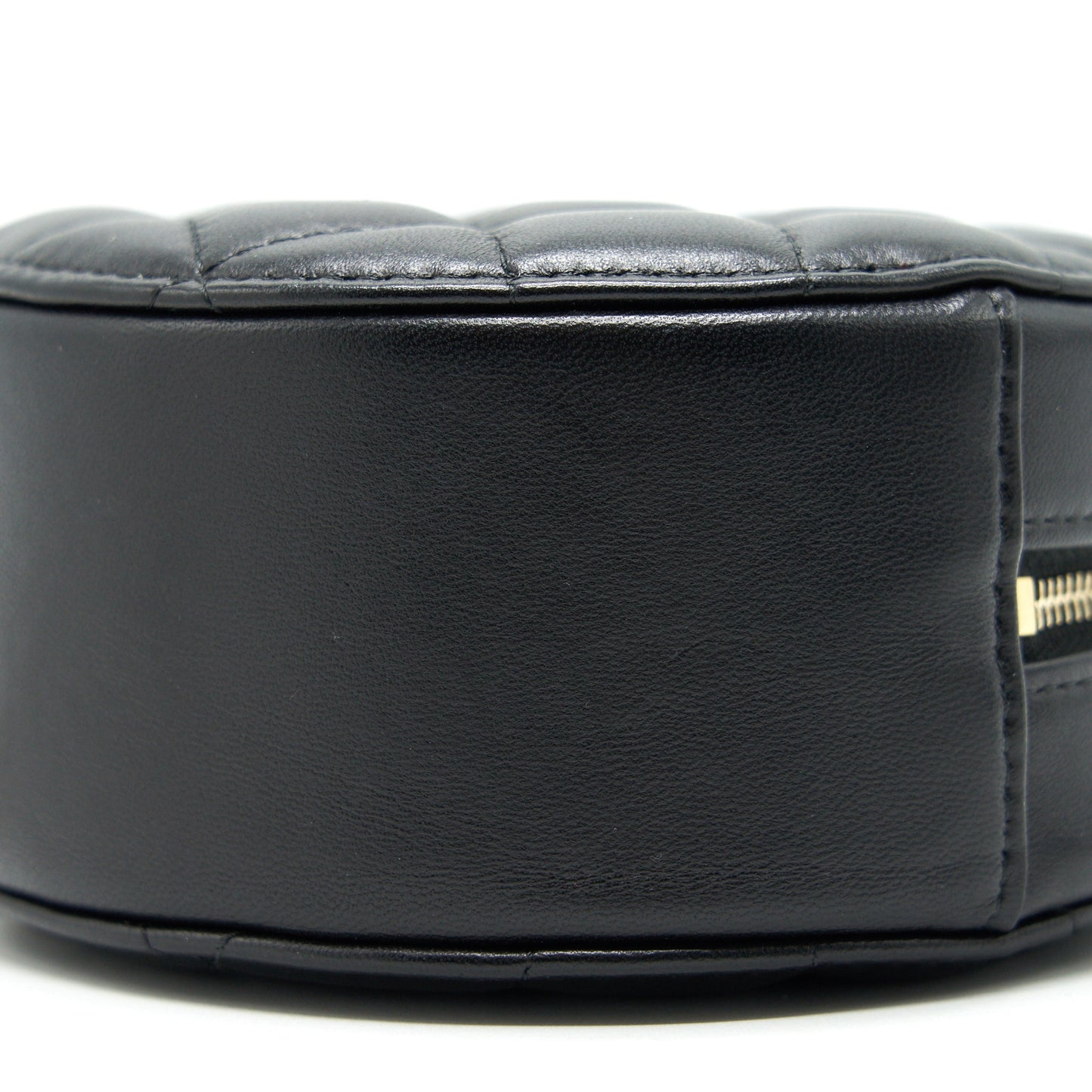 Chanel Round Clutch with Chain Black Brushed GHW