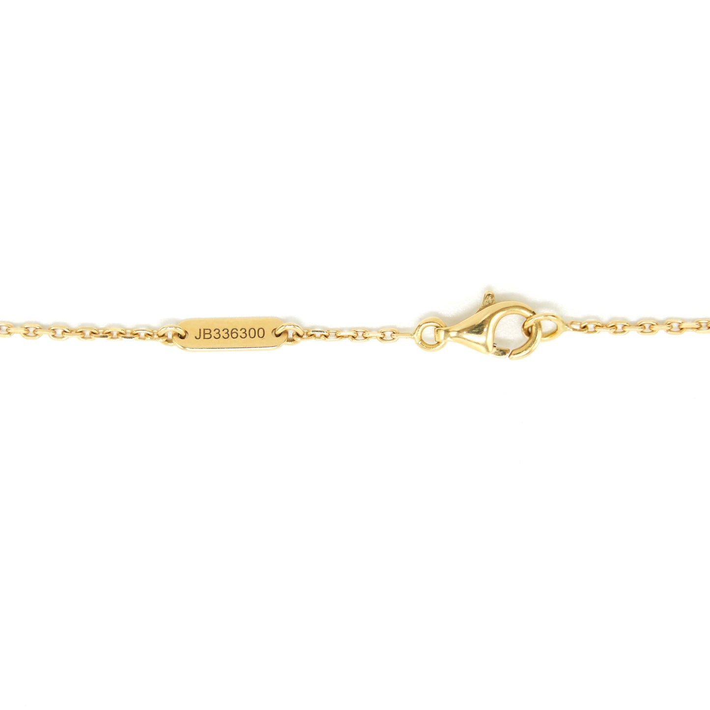 Van Cleef & Arpels Vintage Alhambra Onyx And Yellow Gold Necklace