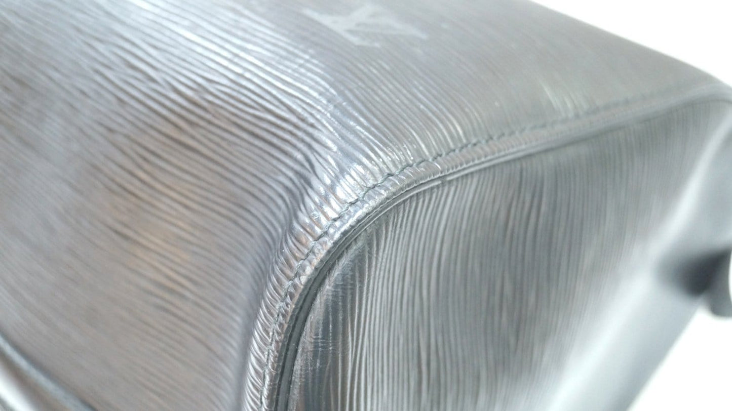 LOUIS VUITTON Epi Leather Black Keepall 45 Travel Boston Bag