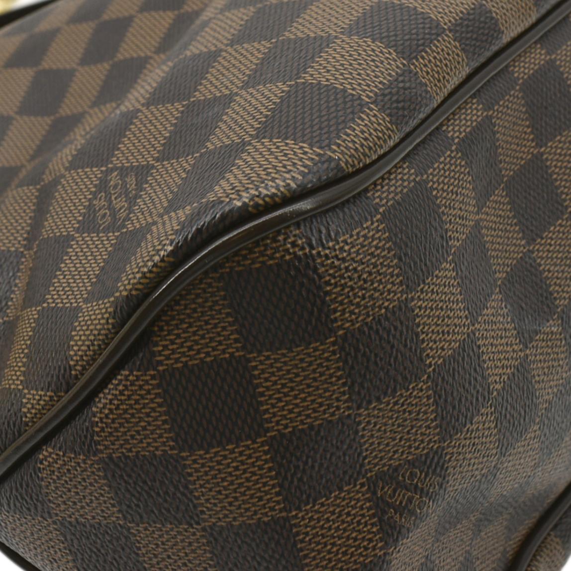 LOUIS VUITTON Delightful MM Damier Ebene Hobo Bag Brown