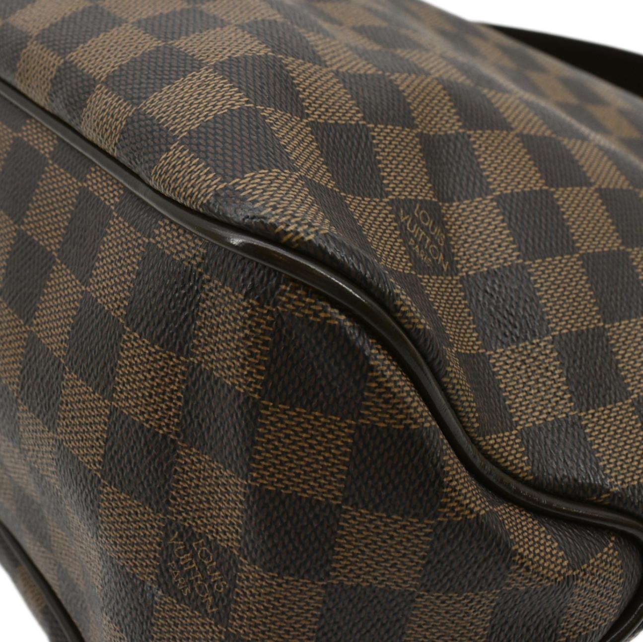 LOUIS VUITTON Delightful MM Damier Ebene Hobo Bag Brown