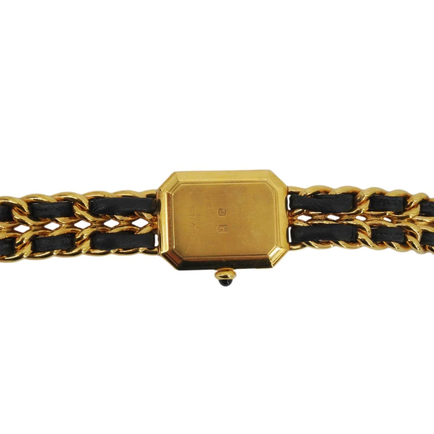 CHANEL 20mm Chain Premiere Stainless Steel Lambskin Quartz Watch Gold
