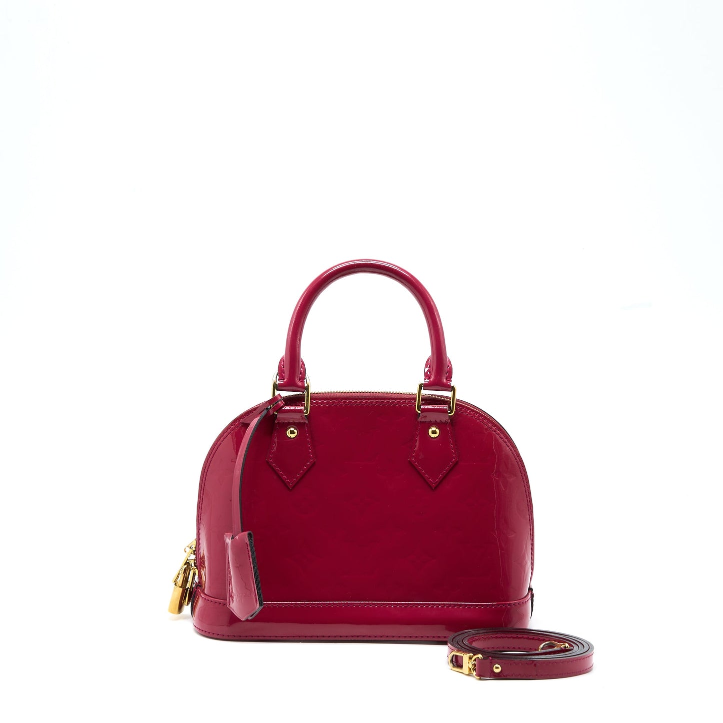 Louis Vuitton Alma Patent Dark Pink