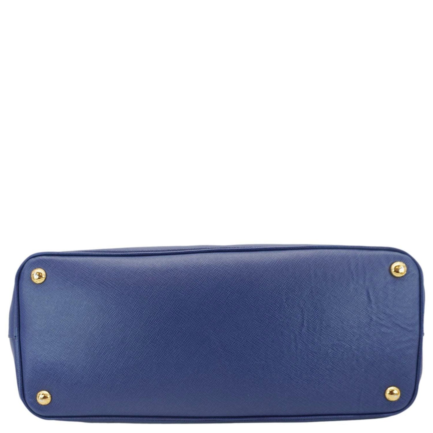 PRADA Galleria Double-Zip Large Saffiano Lux Leather Tote Bag Blue