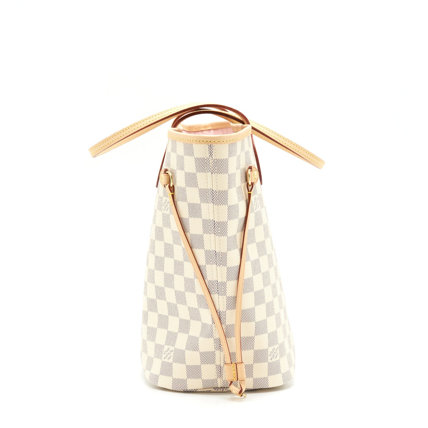 Louis Vuitton Neverfull Damier Azur Canvas /Rose Ballerine (No Inner Pouch)