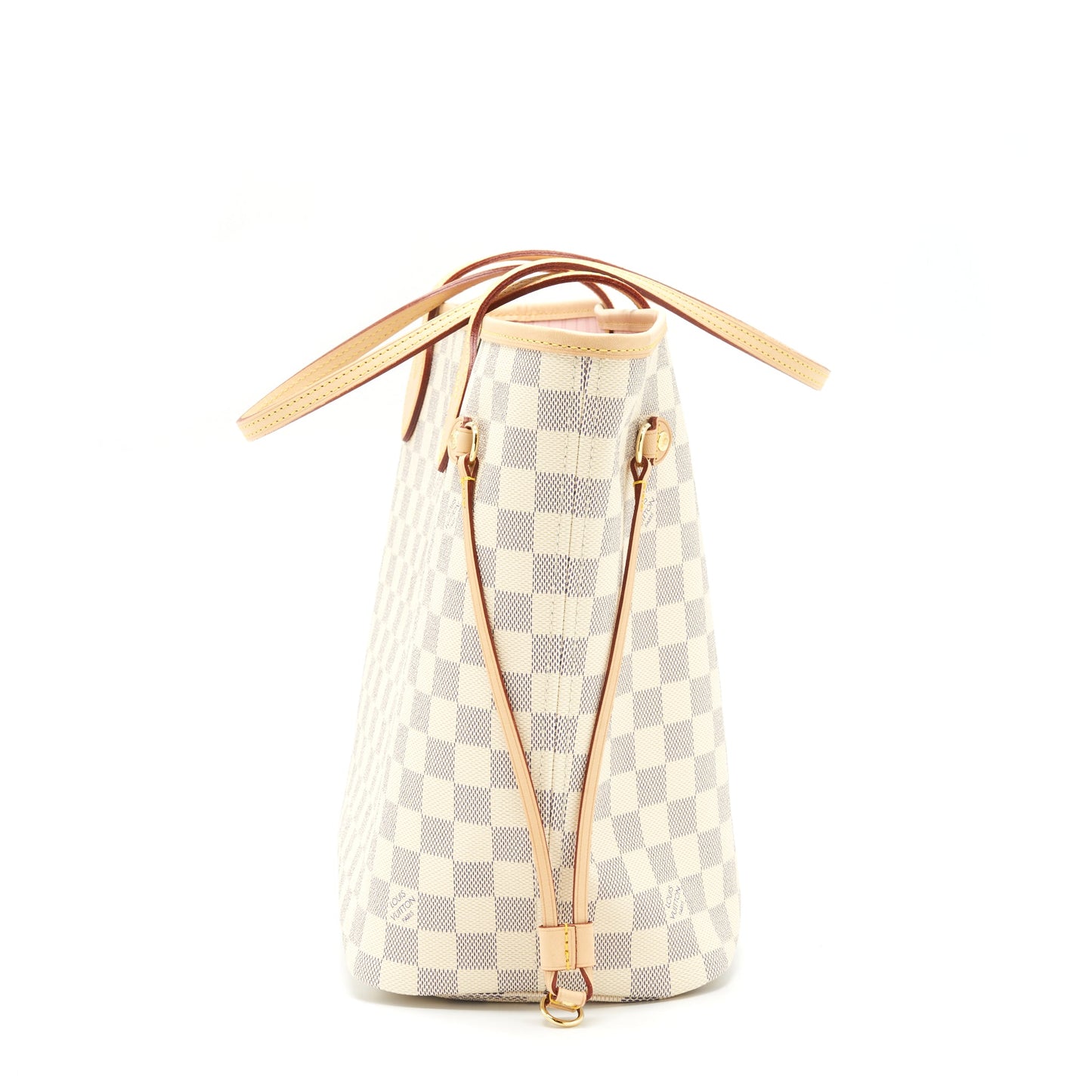 Louis Vuitton Neverfull Damier Azur Canvas /Rose Ballerine (No Inner Pouch)