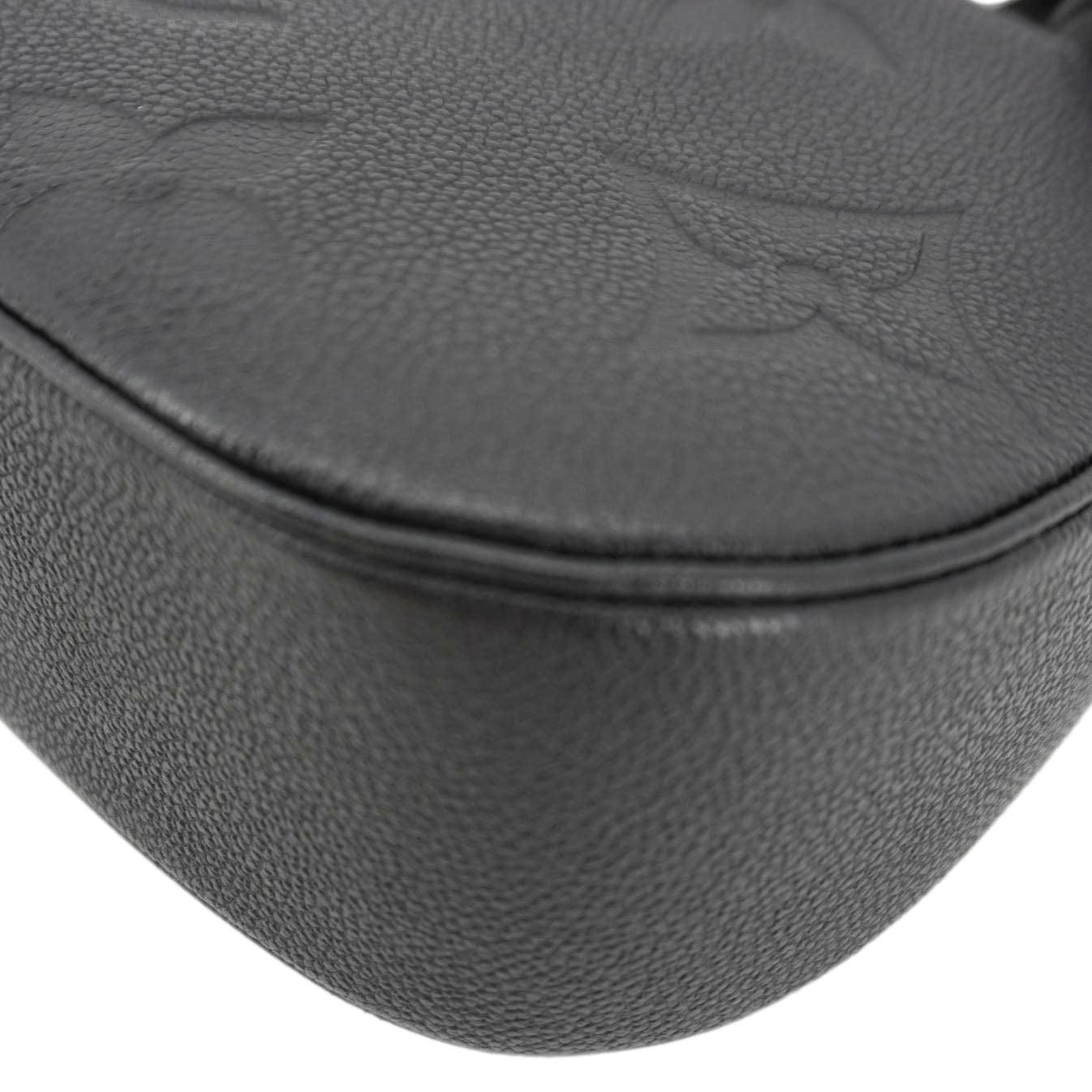 LOUIS VUITTON Bagatelle Monogram Empreinte Shoulder Bag Black
