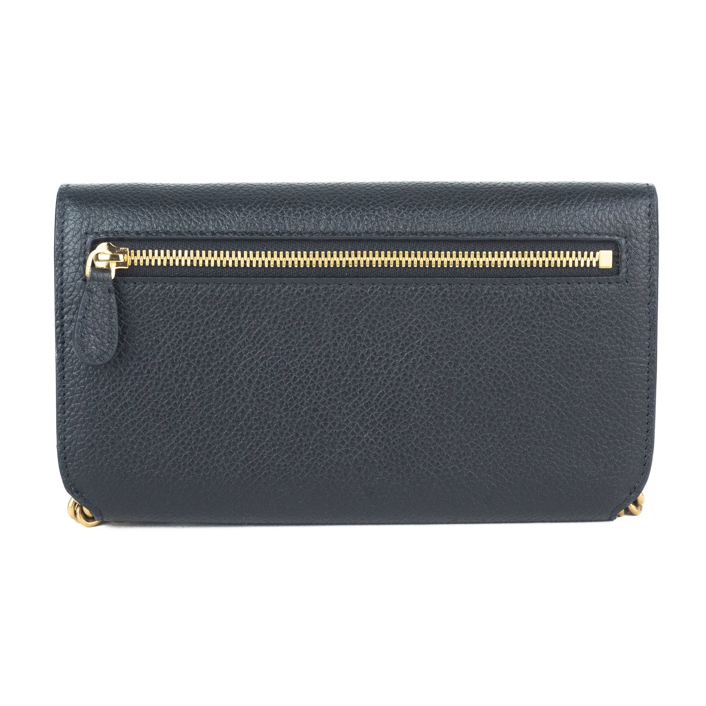 Balenciaga Wallet on Chain in Black Grained Calfskin