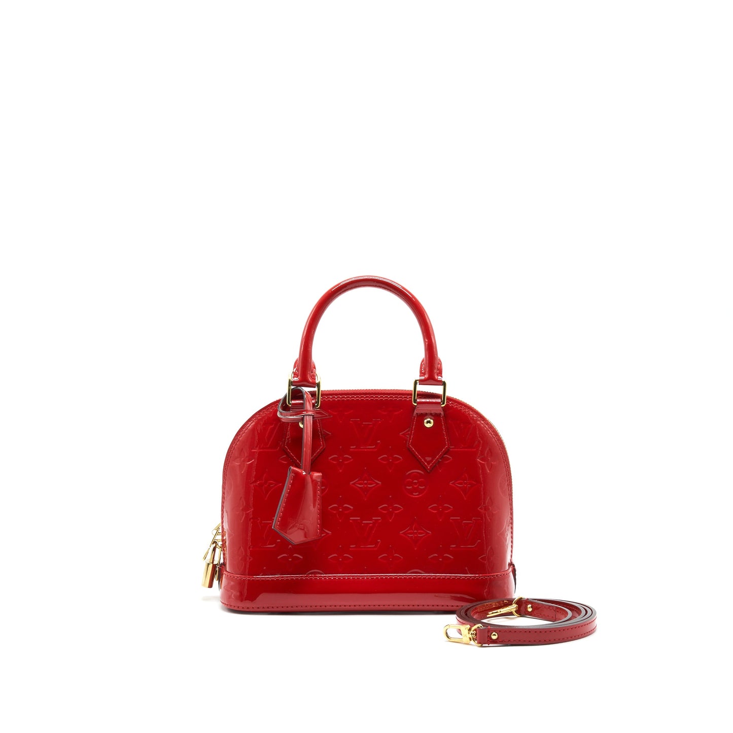 Louis Vuitton Alma in Patent leather red