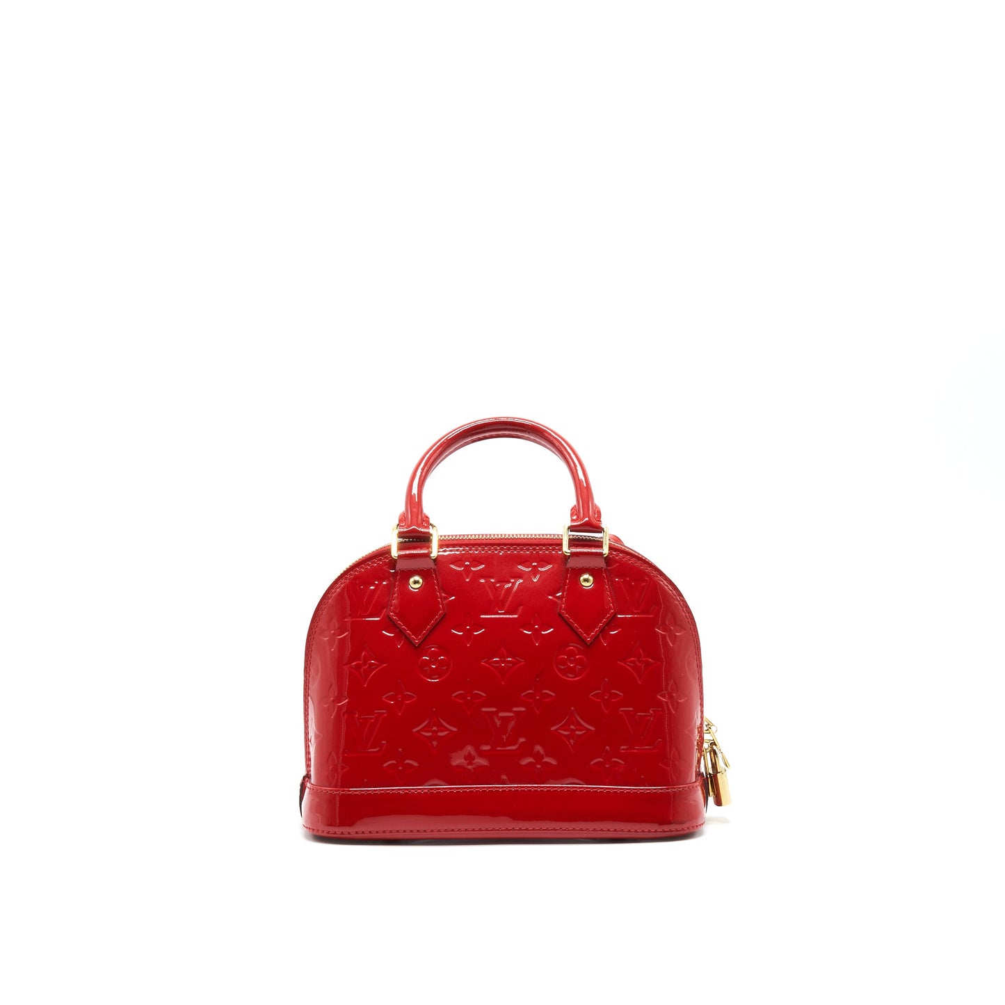 Louis Vuitton Alma in Patent leather red