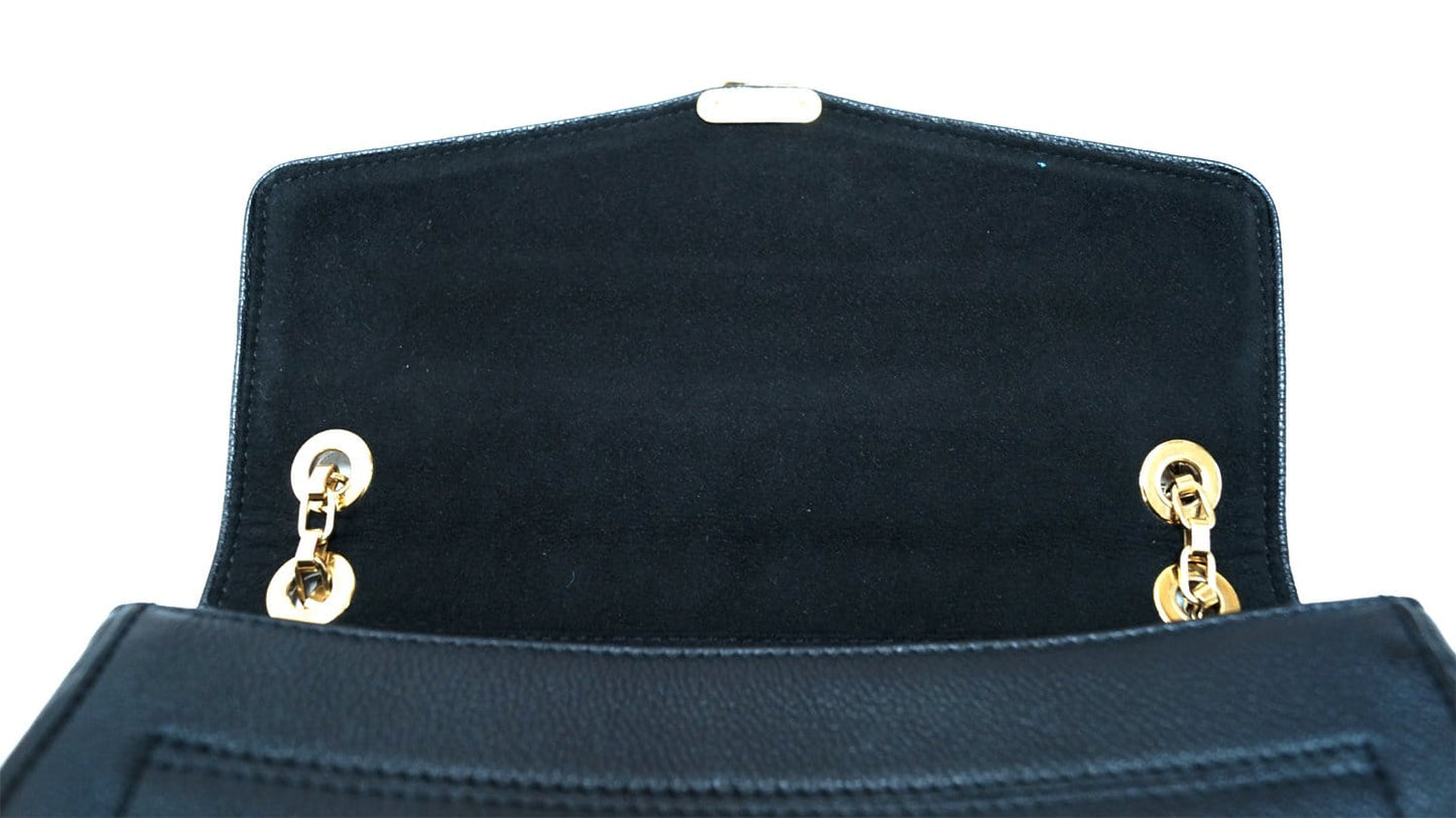 LOUIS VUITTON Black Monogram Empreinte Leather St Germain Bag