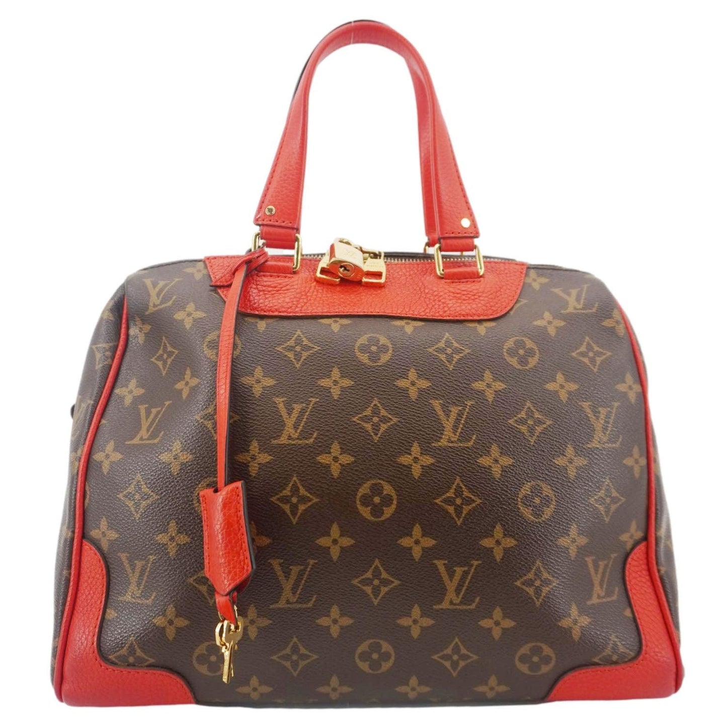 LOUIS VUITTON Retiro NM Monogram Canvas 2Way Shoulder Bag Red