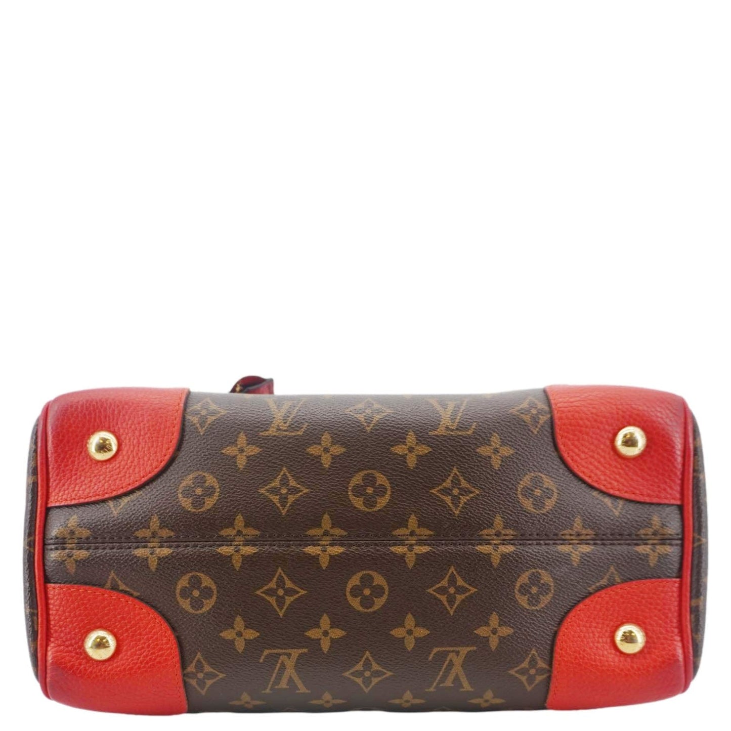 LOUIS VUITTON Retiro NM Monogram Canvas 2Way Shoulder Bag Red