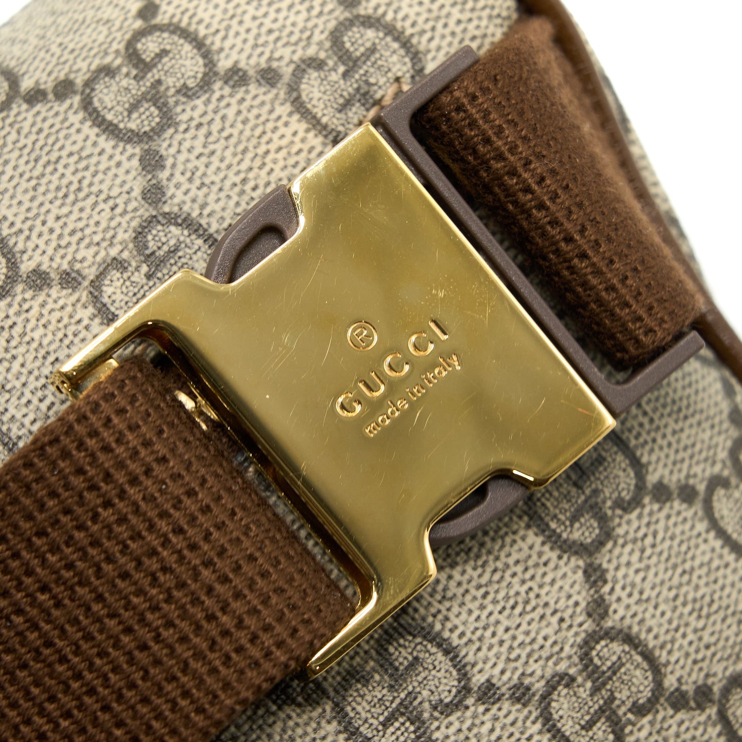 Gucci Belt Purse Interlocking G Supreme Canvas