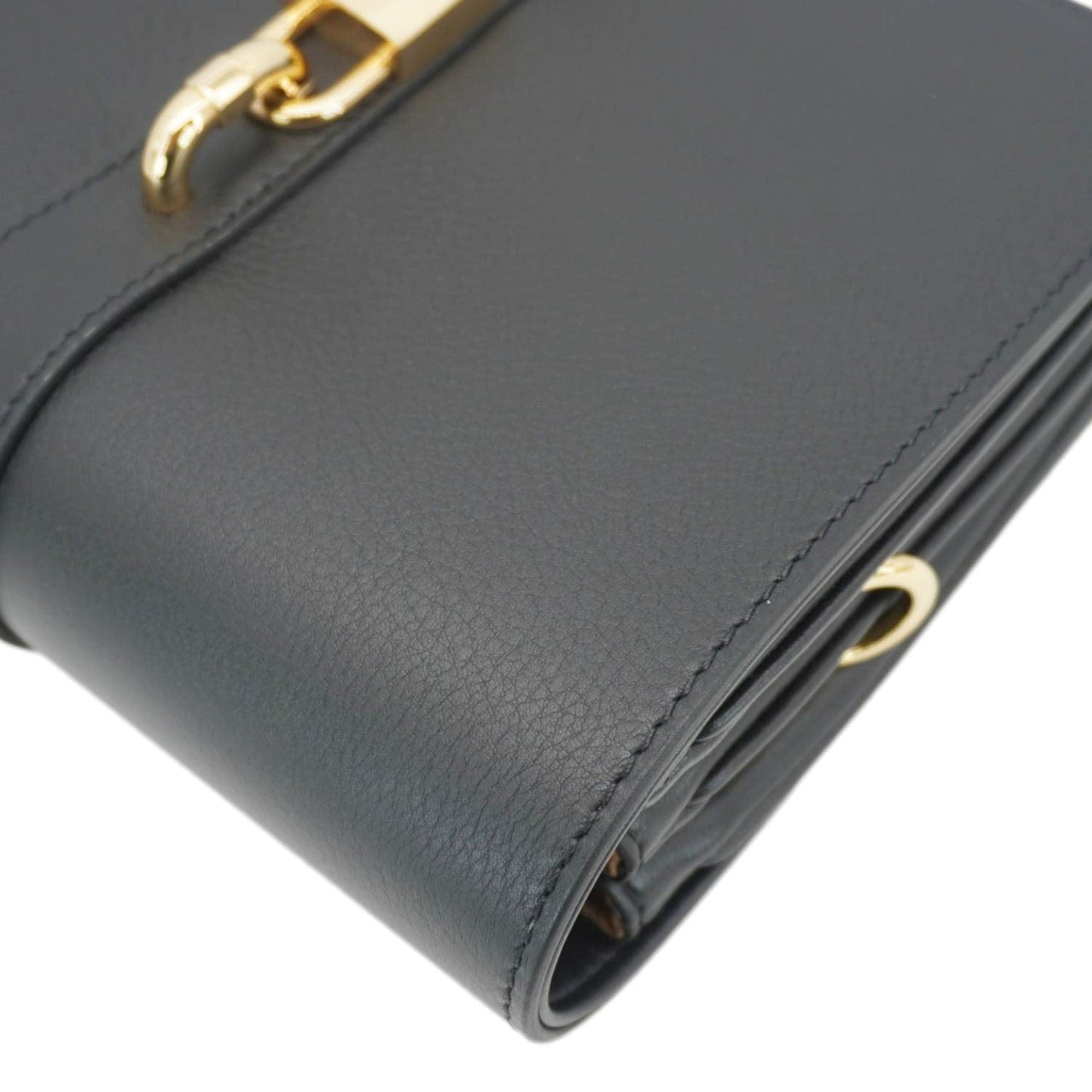 LOUIS VUITTON Rendez Vous Calfskin Leather Crossbody Bag Black