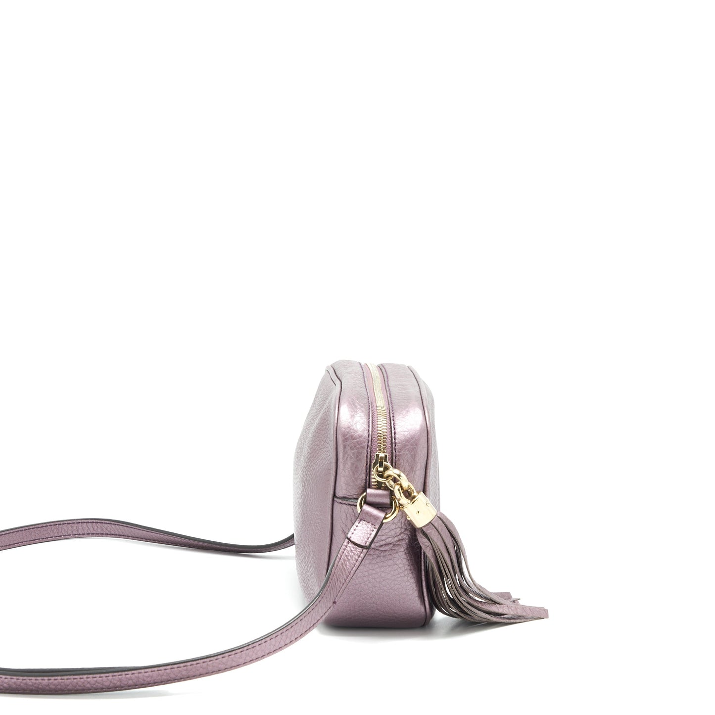 Gucci Disco Camera Purse Silver Purple