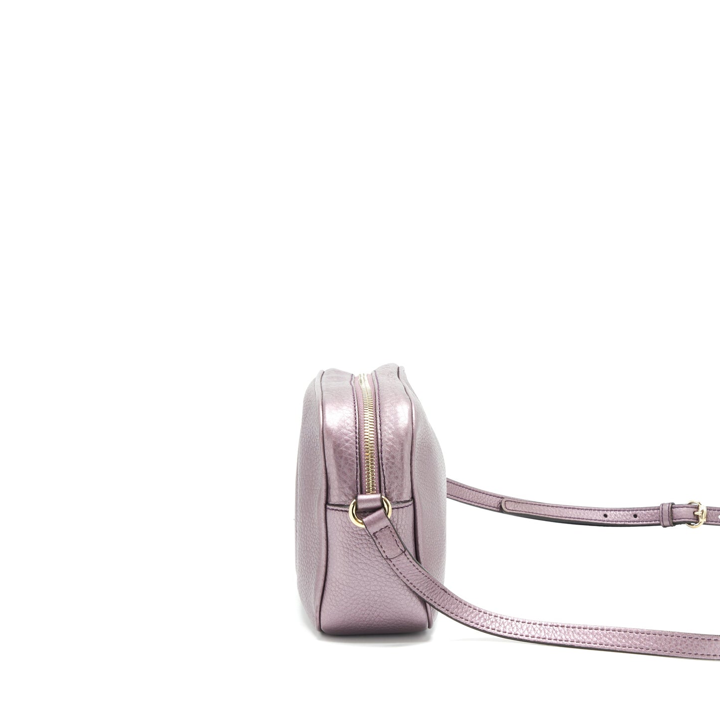Gucci Disco Camera Purse Silver Purple