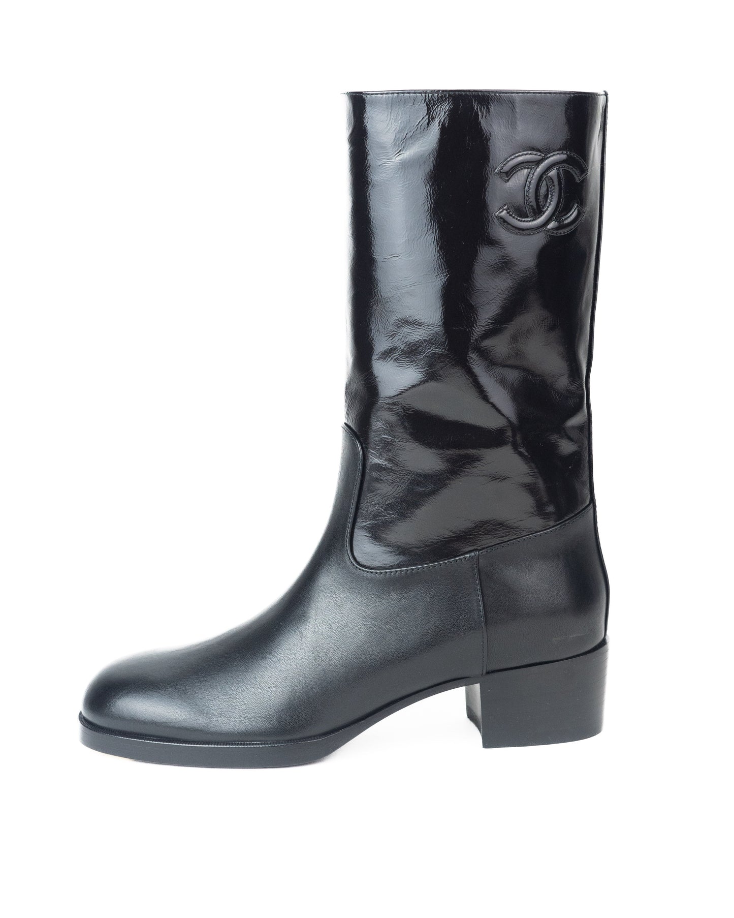 Chanel CC Boots in Black