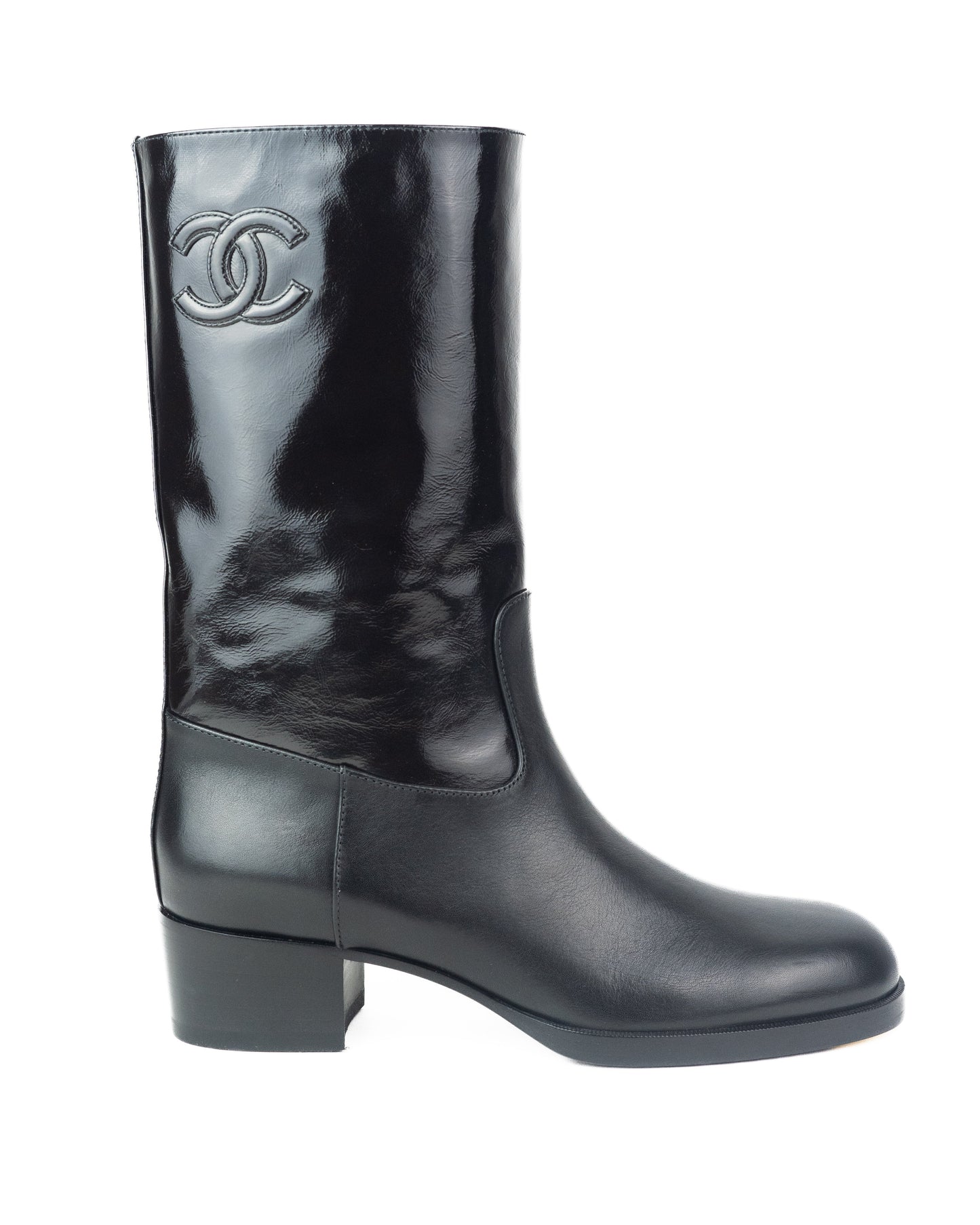 Chanel CC Boots in Black