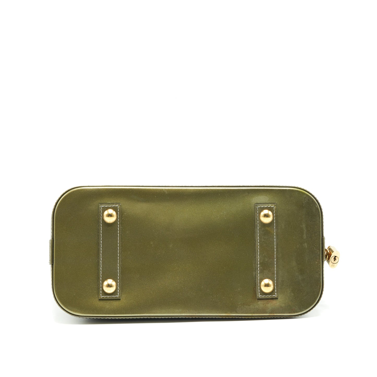 Louis Vuitton Patent Olive Green Wth Coin Purse Accessory