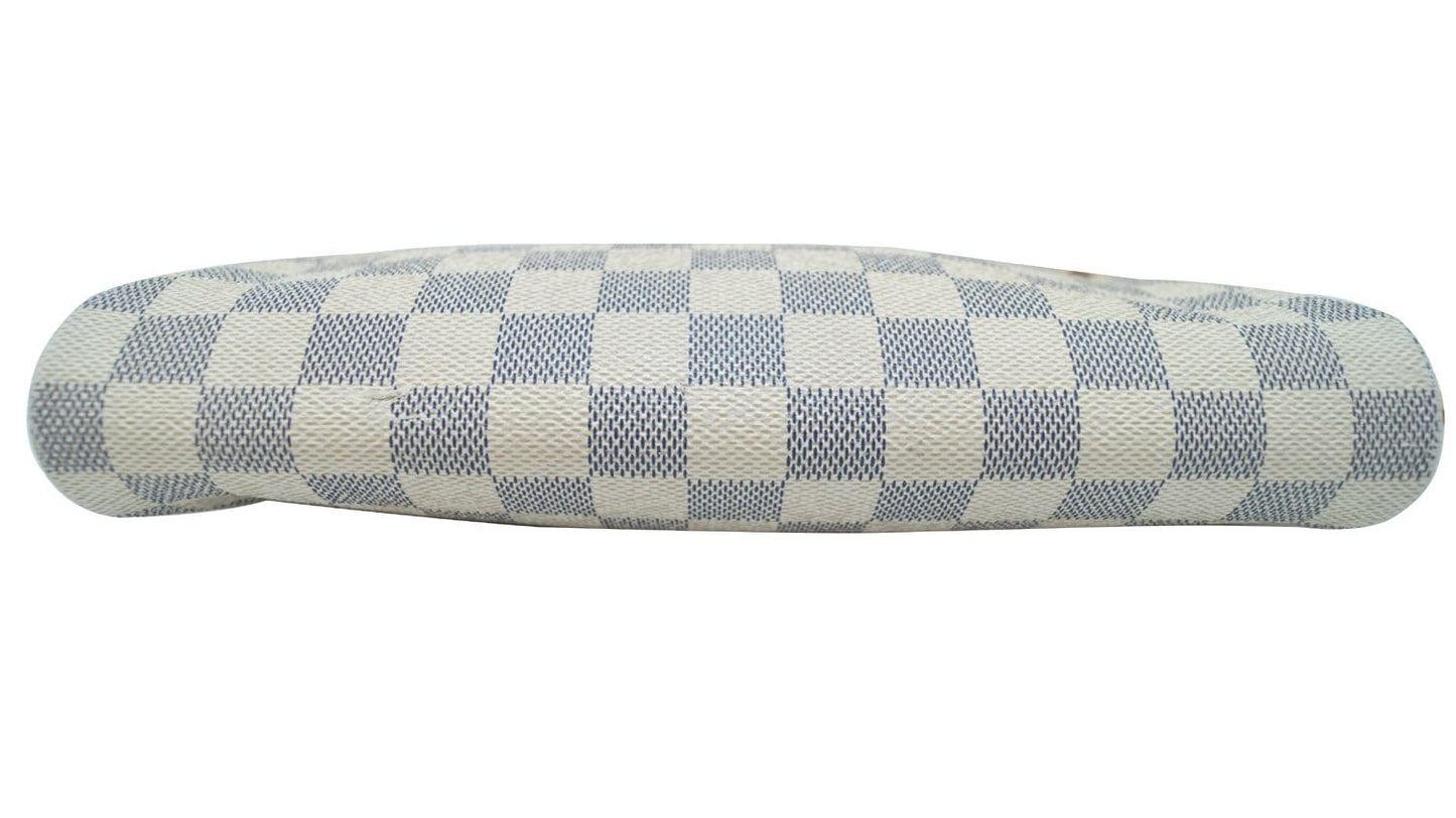 LOUIS VUITTON Damier Azur Eva Clutch Messenger Crossbody Bag