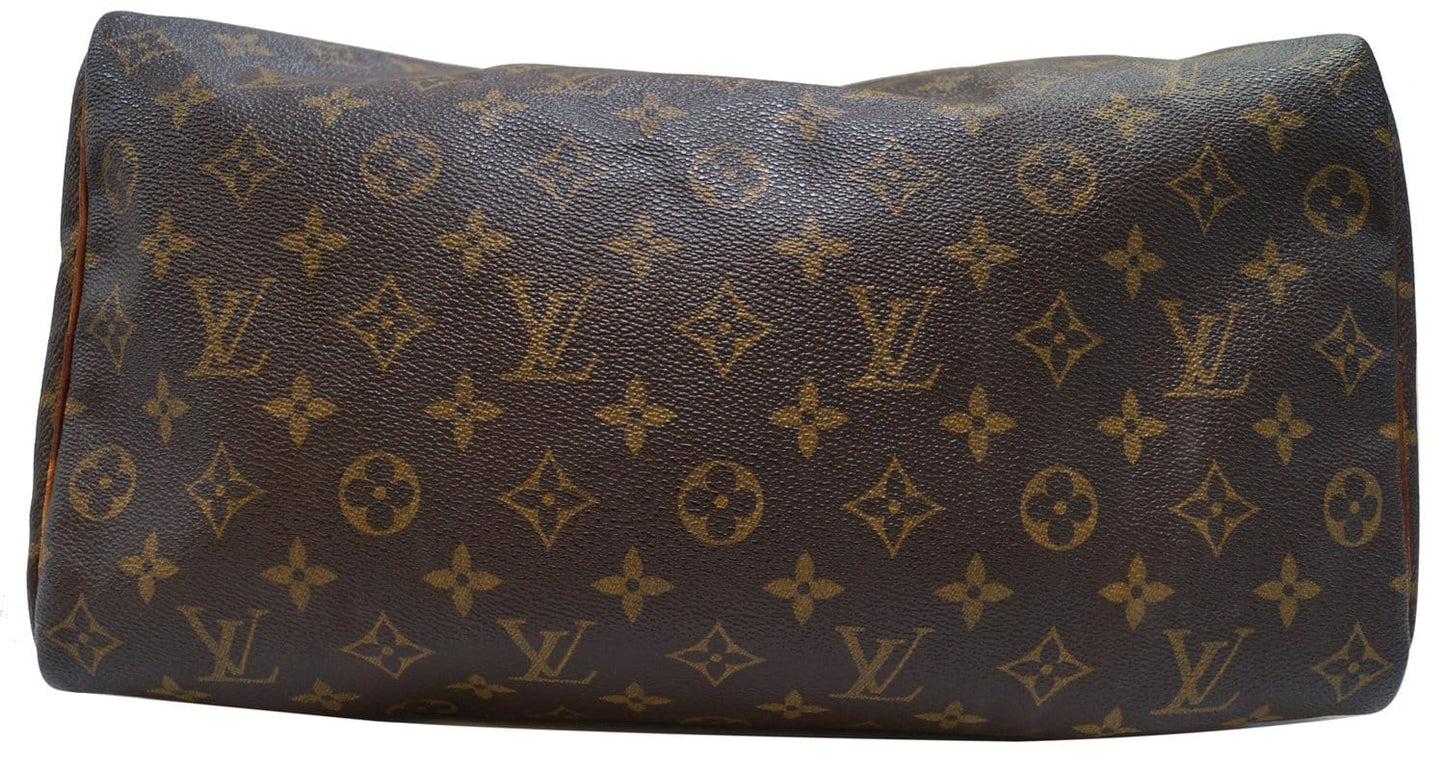 LOUIS VUITTON Monogram Canvas Speedy 35 Satchel Bag