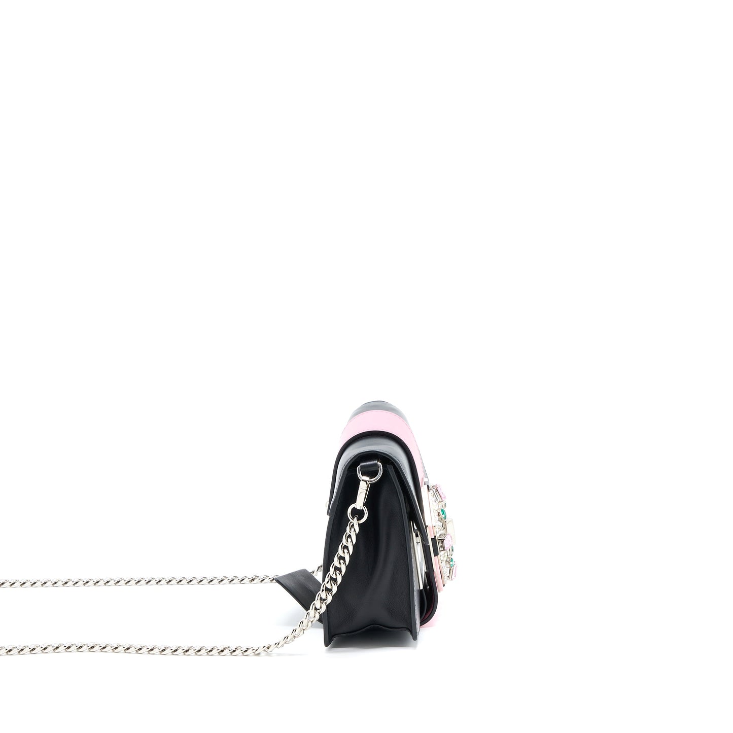 Prada Plex Ribbon Purse Crystal Calfskin Multicolour