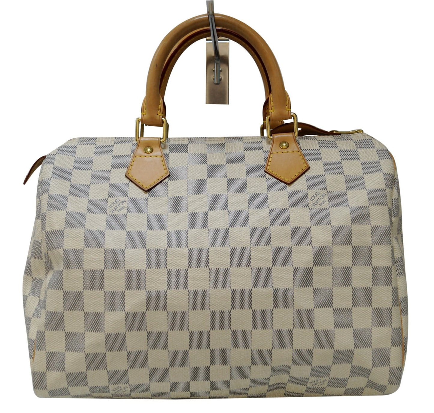 LOUIS VUITTON Damier Azur Speedy 30 Satchel Bag