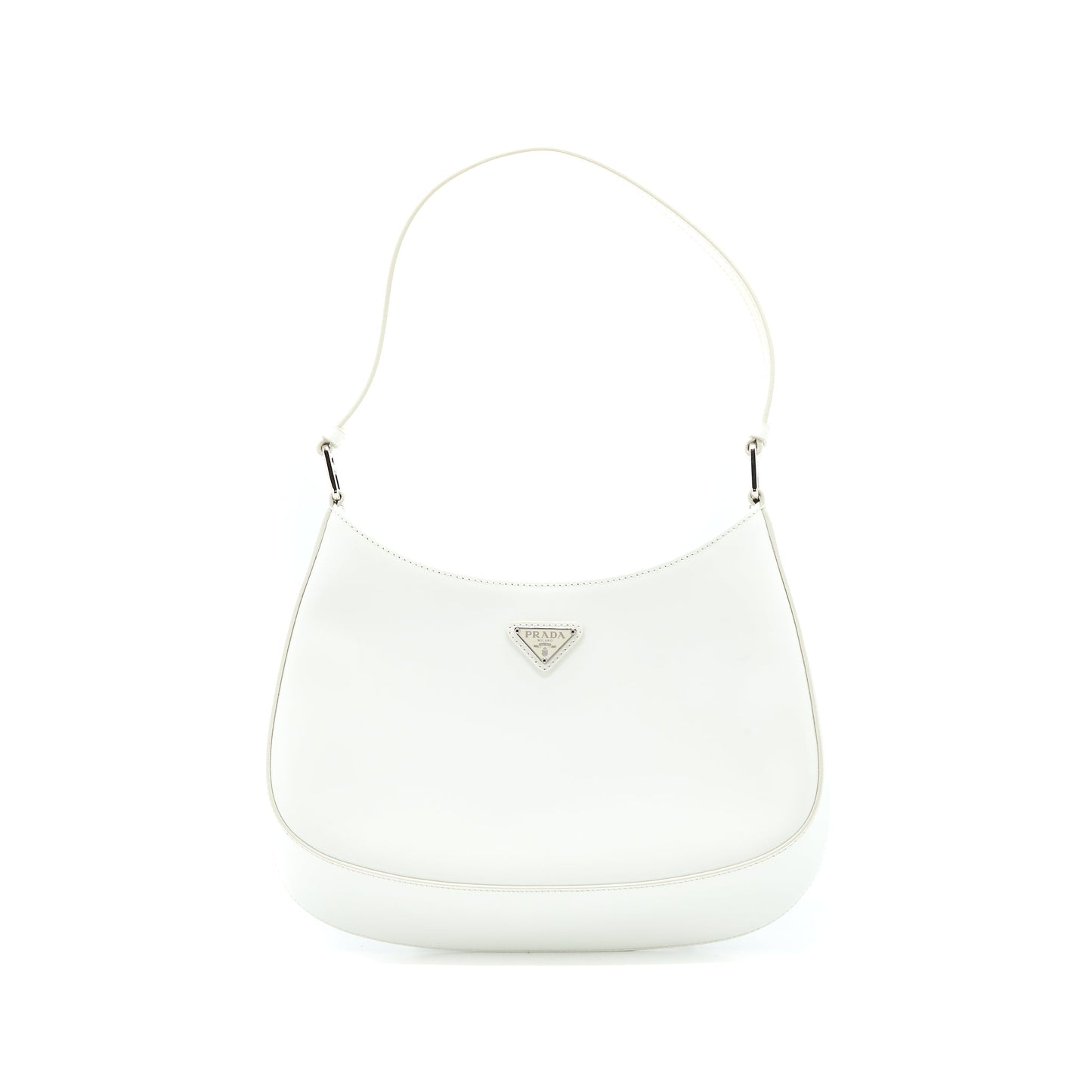 Prada Cleo Purse Calfskin White