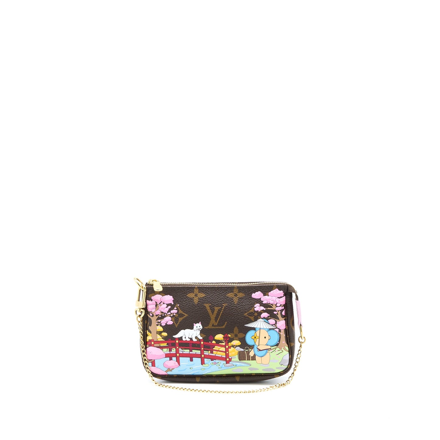 Louis Vuitton Mini Pochette Accessories Christmas Limited Edition Monogram Canvas