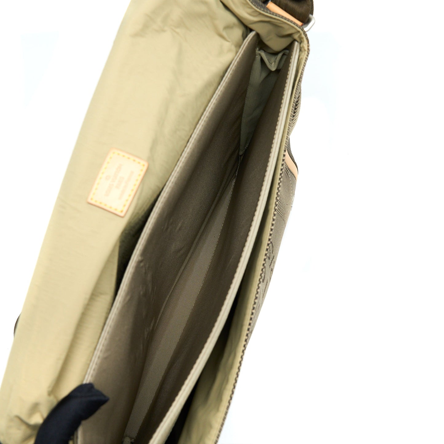 Louis Vuitton Messenger Purse Fabric/Beige Leather Multicolour